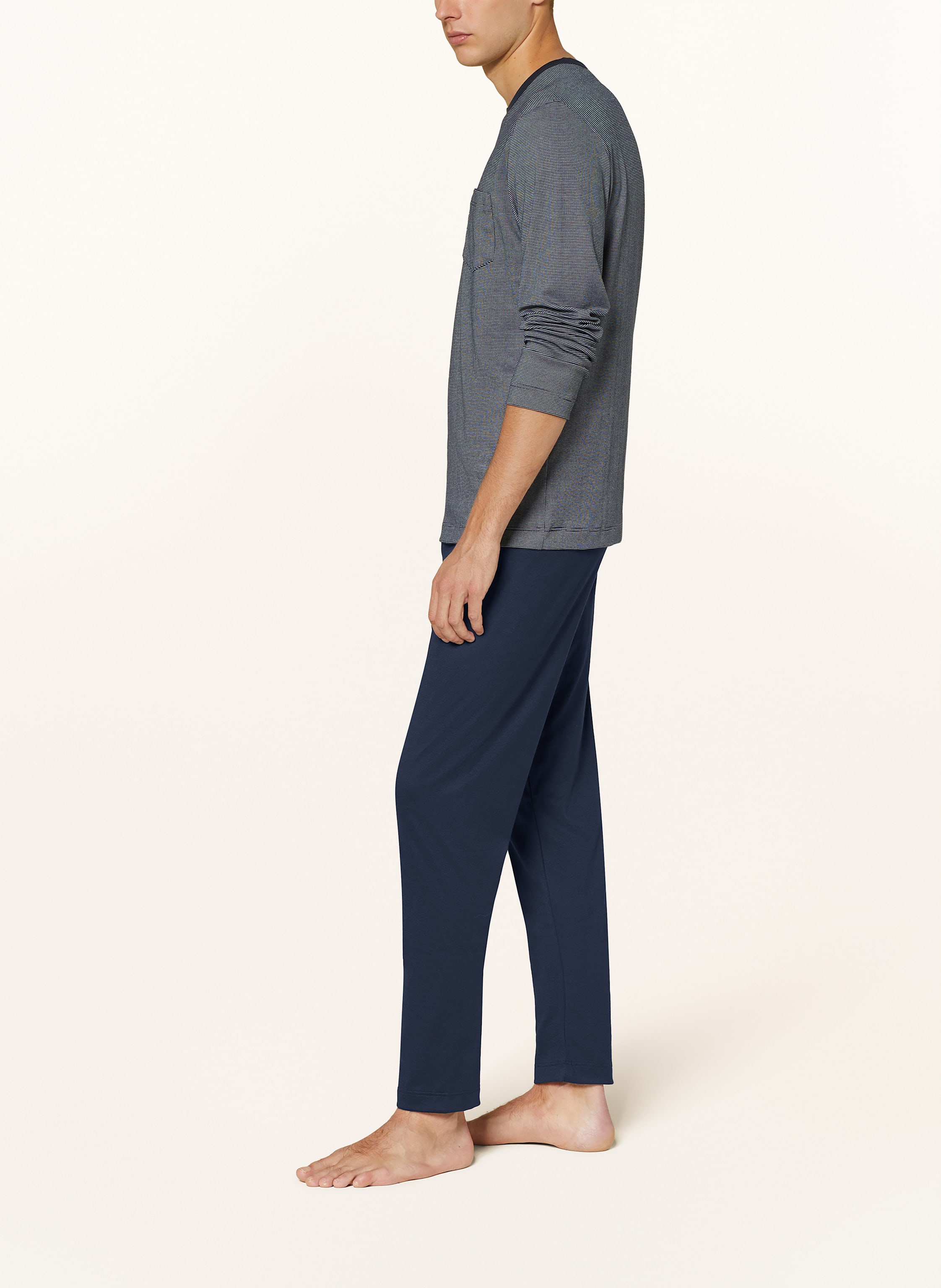 Thumbnail - Mey Schlafanzug Serie Struktur blau