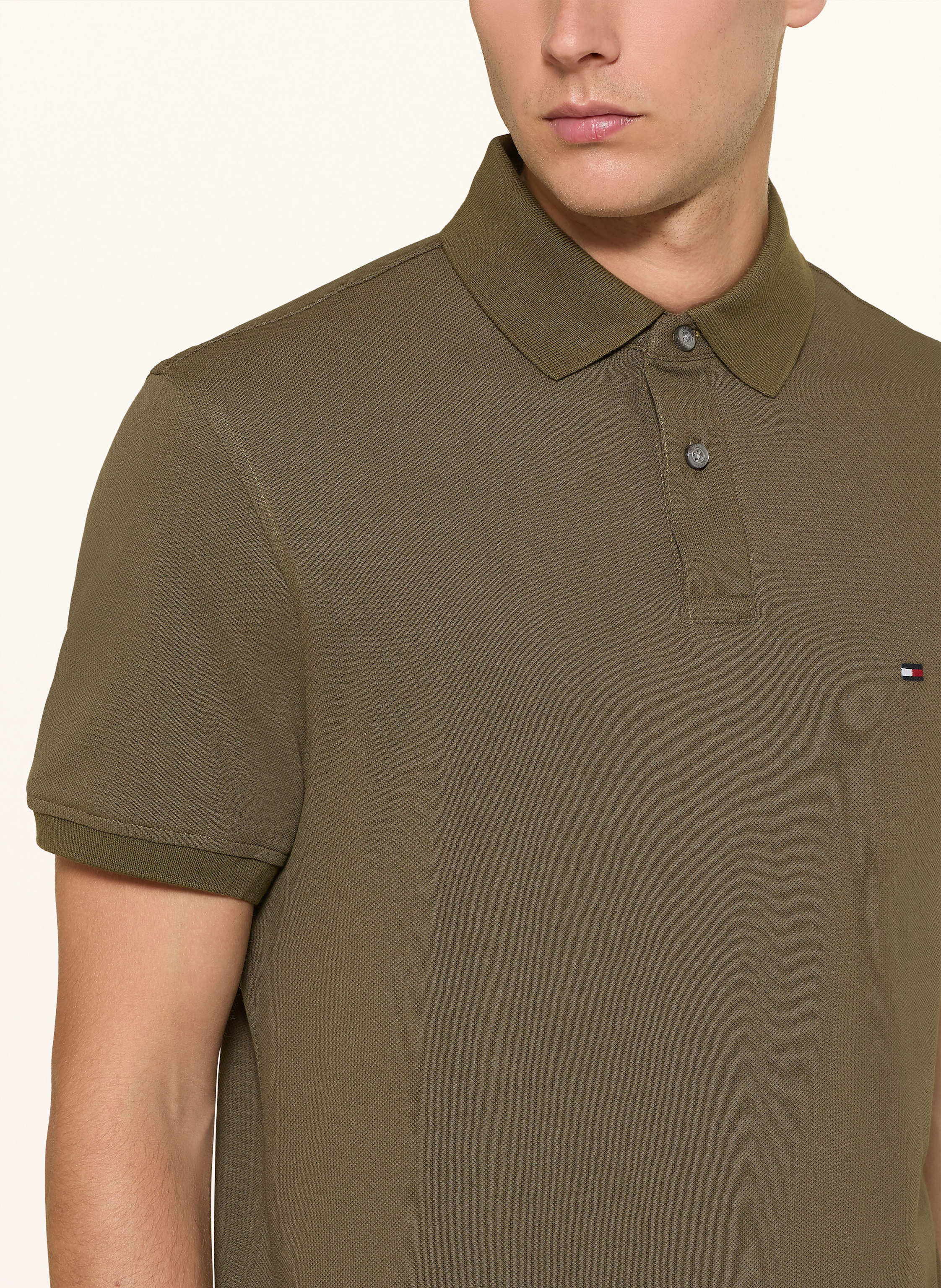 Thumbnail - Tommy Hilfiger Piqué-Poloshirt Regular Fit gruen