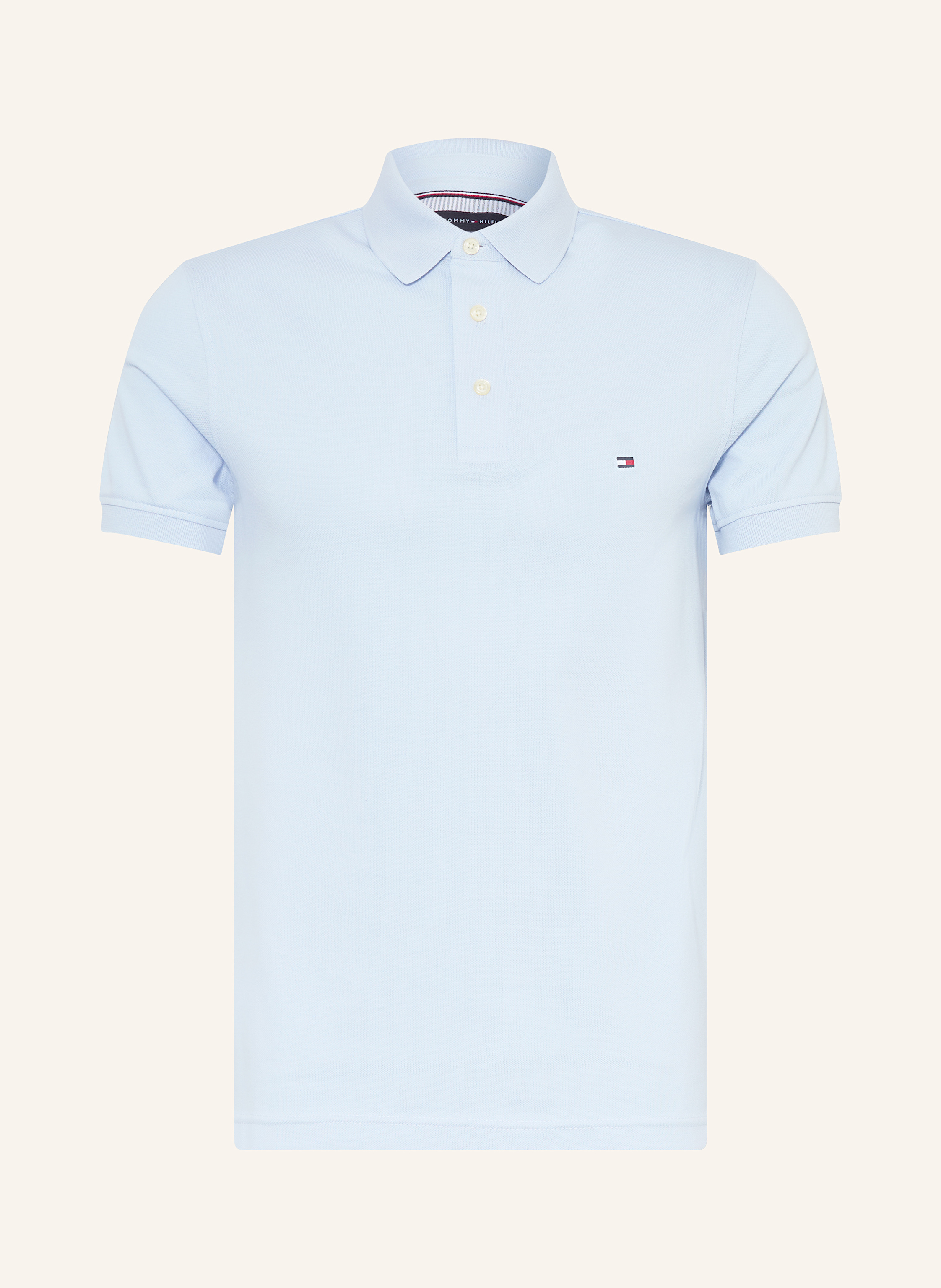 Tommy Hilfiger Piqué-Poloshirt Slim Fit blau