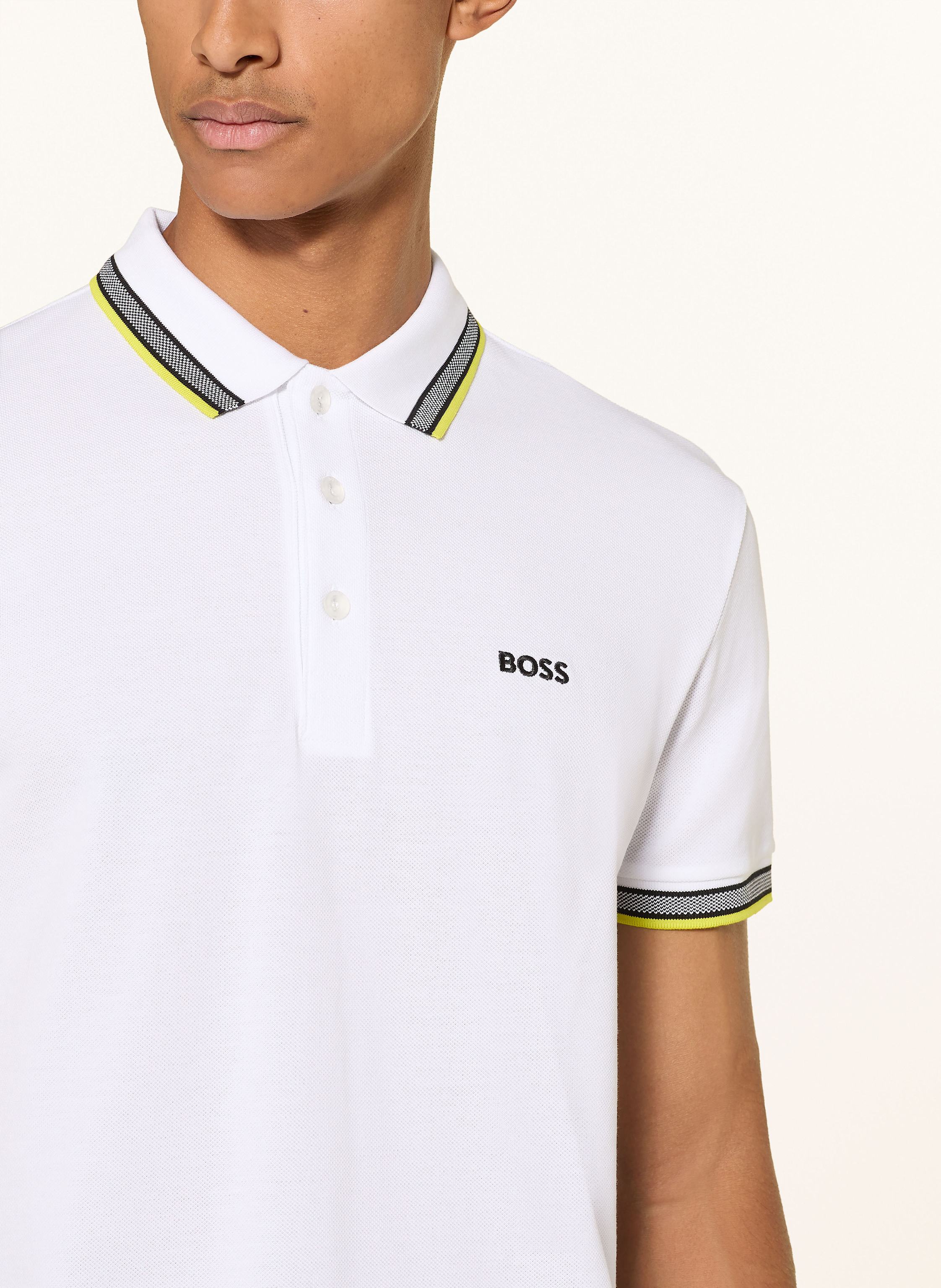 Thumbnail - Boss Piqué-Poloshirt Paddy Curved Regular Fit weiss