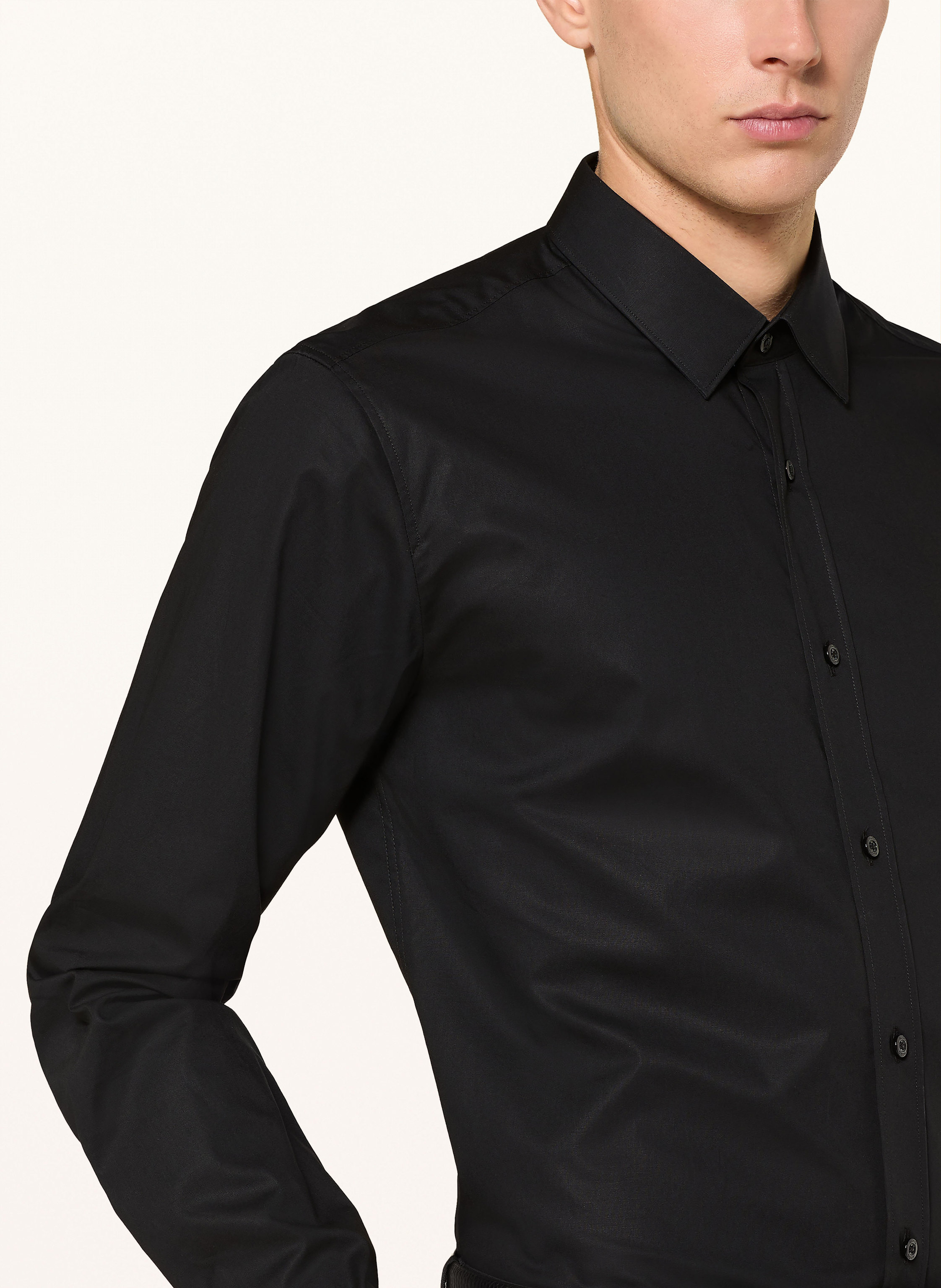 Thumbnail - Hugo Hemd Elisha Extra Slim Fit schwarz