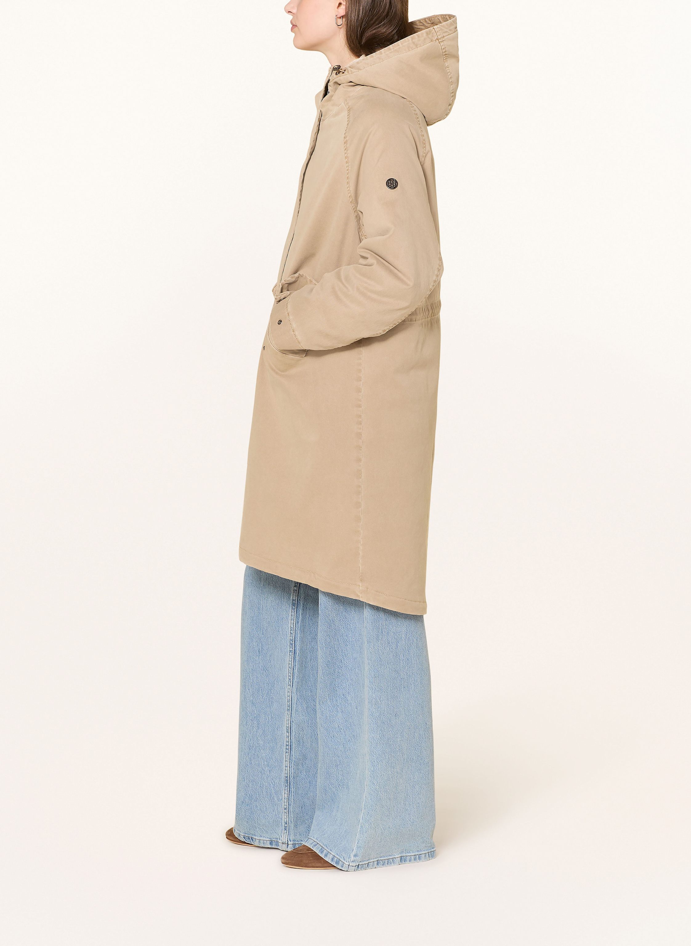 Thumbnail - Blonde No.8 Parka Mit Kunstfell beige