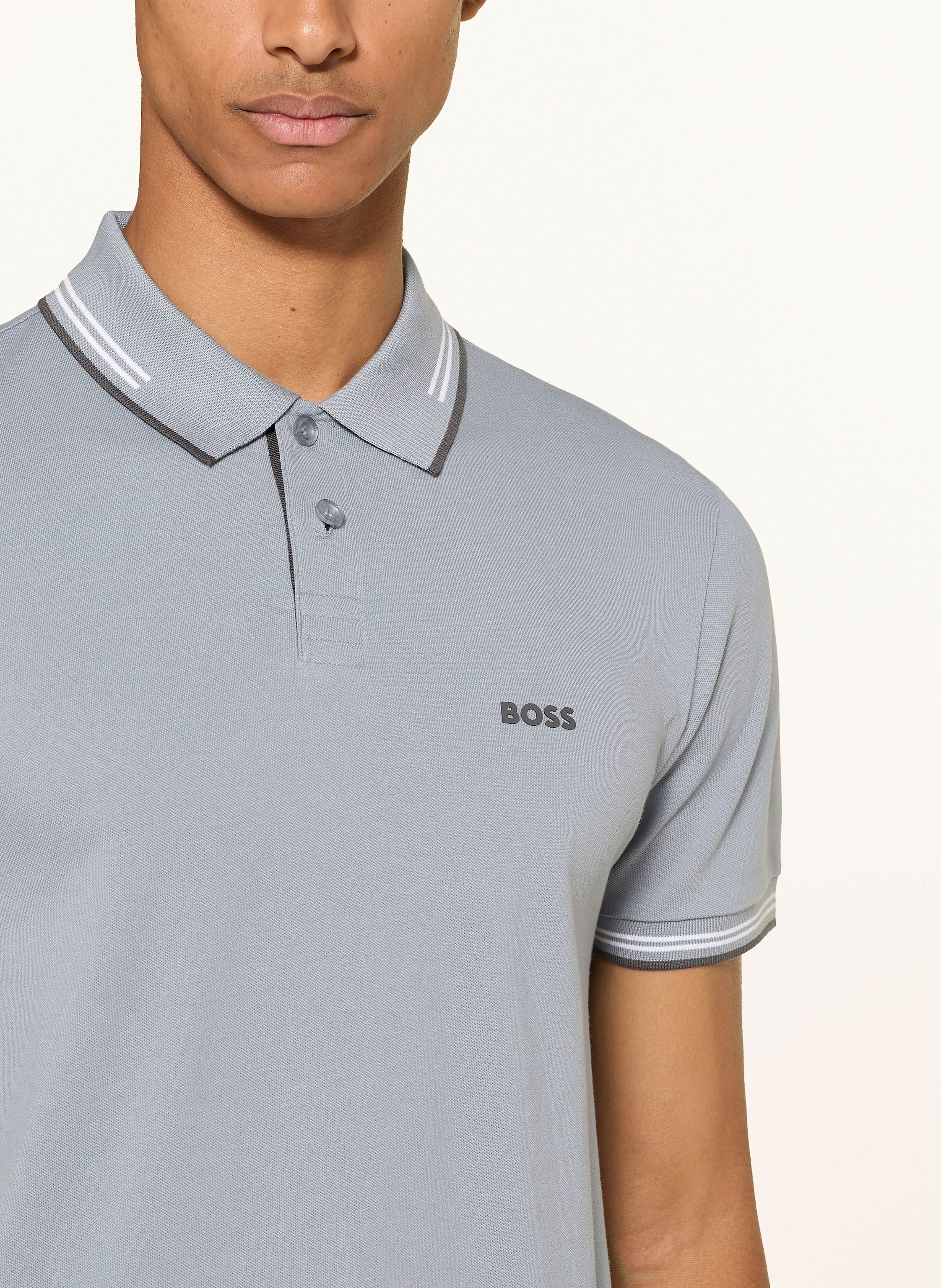 Thumbnail - Boss Piqué-Poloshirt Paul Slim Fit grau