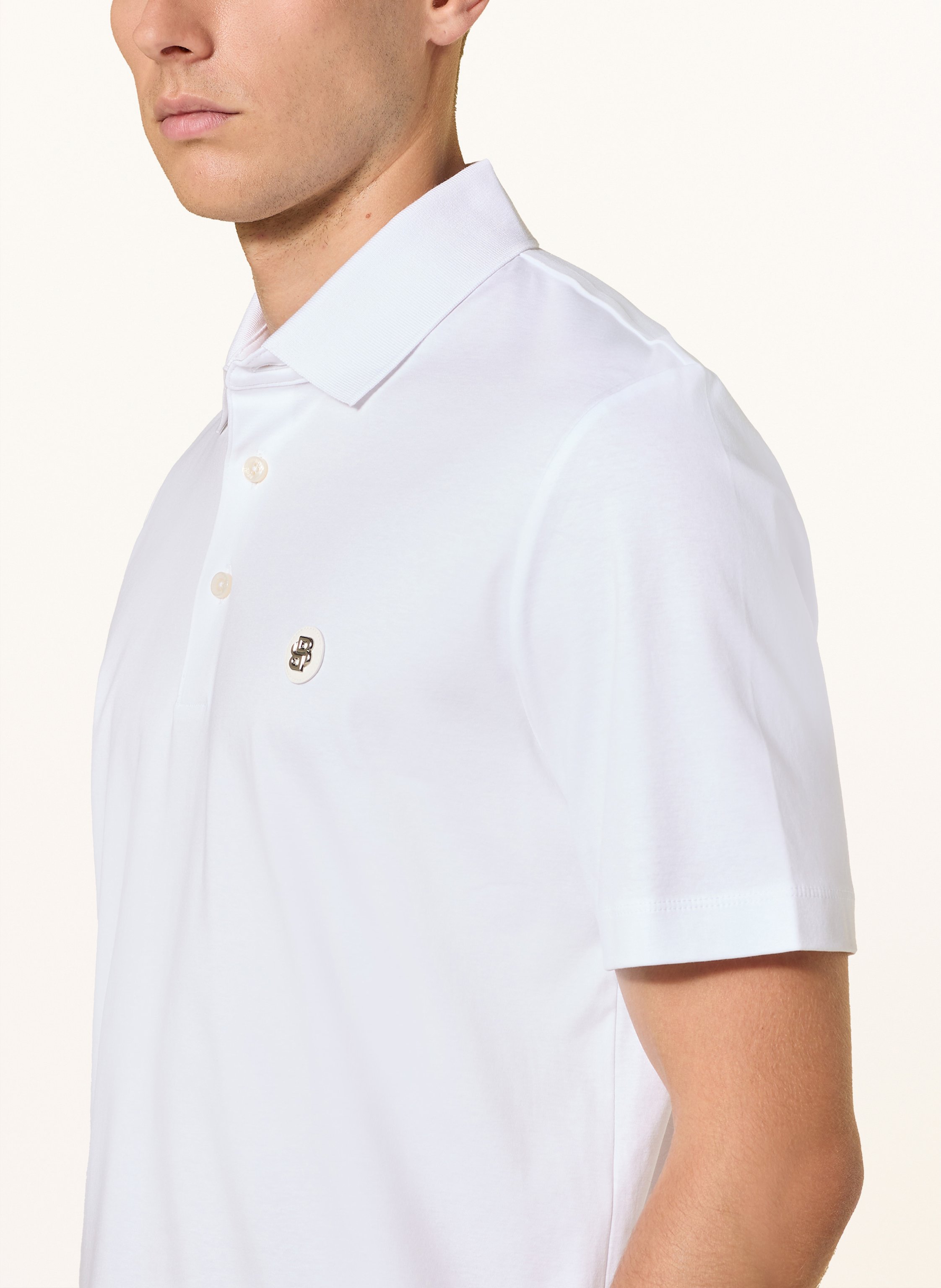 Thumbnail - Boss Jersey-Poloshirt Parris weiss