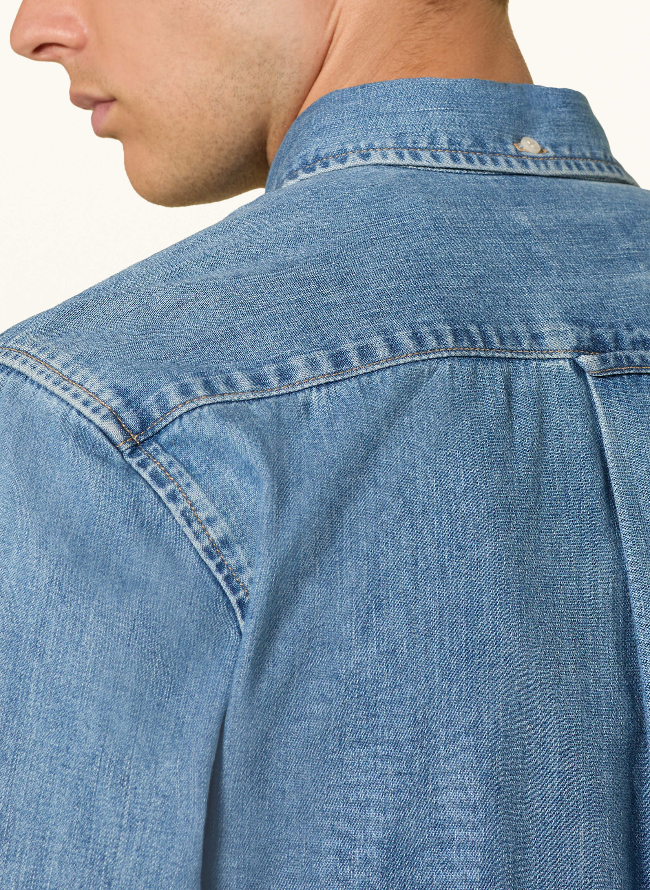 Thumbnail - Gant Jeanshemd Regular Fit blau