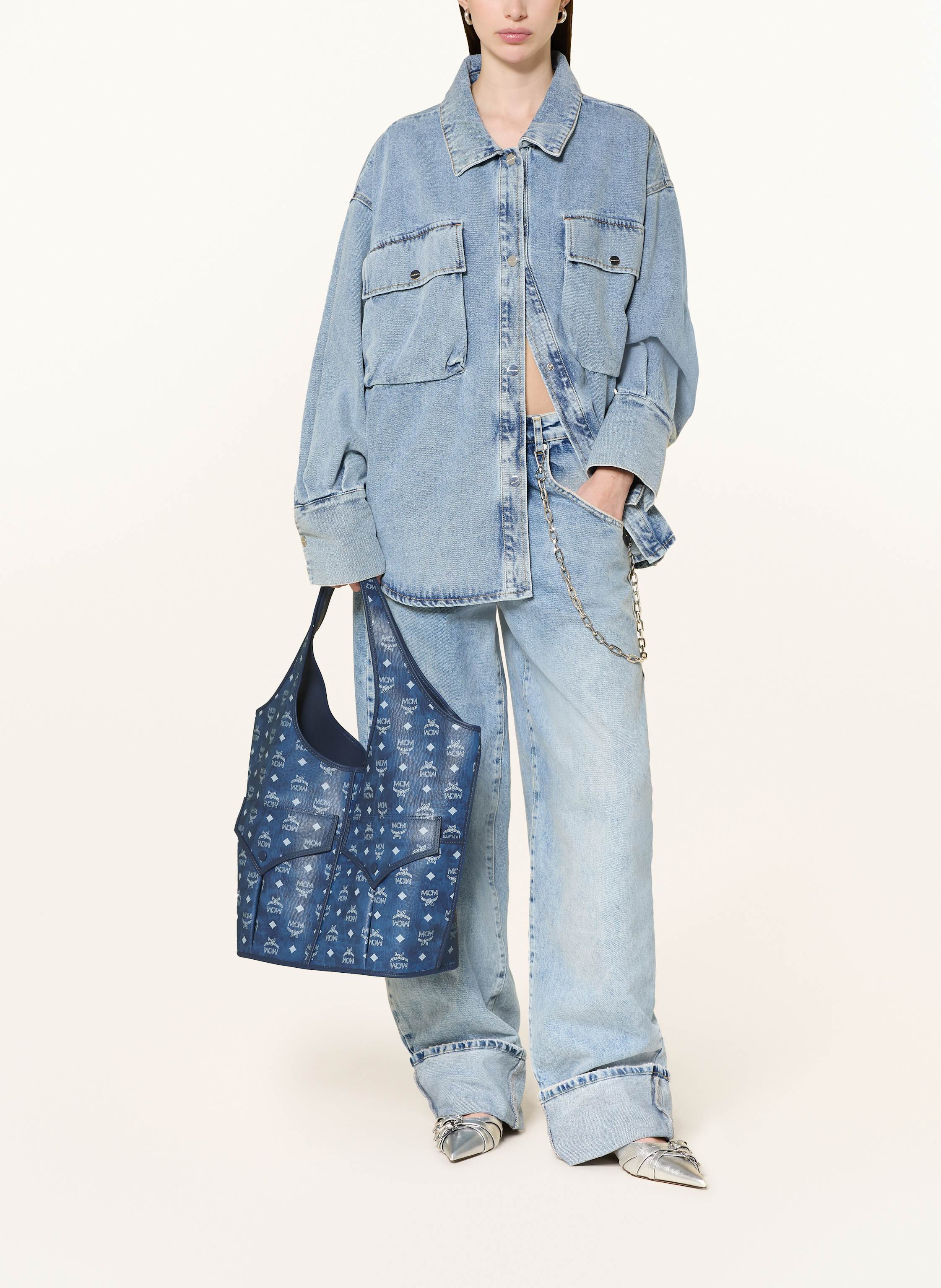 Thumbnail - Mcm Shopper Aren Vi blau