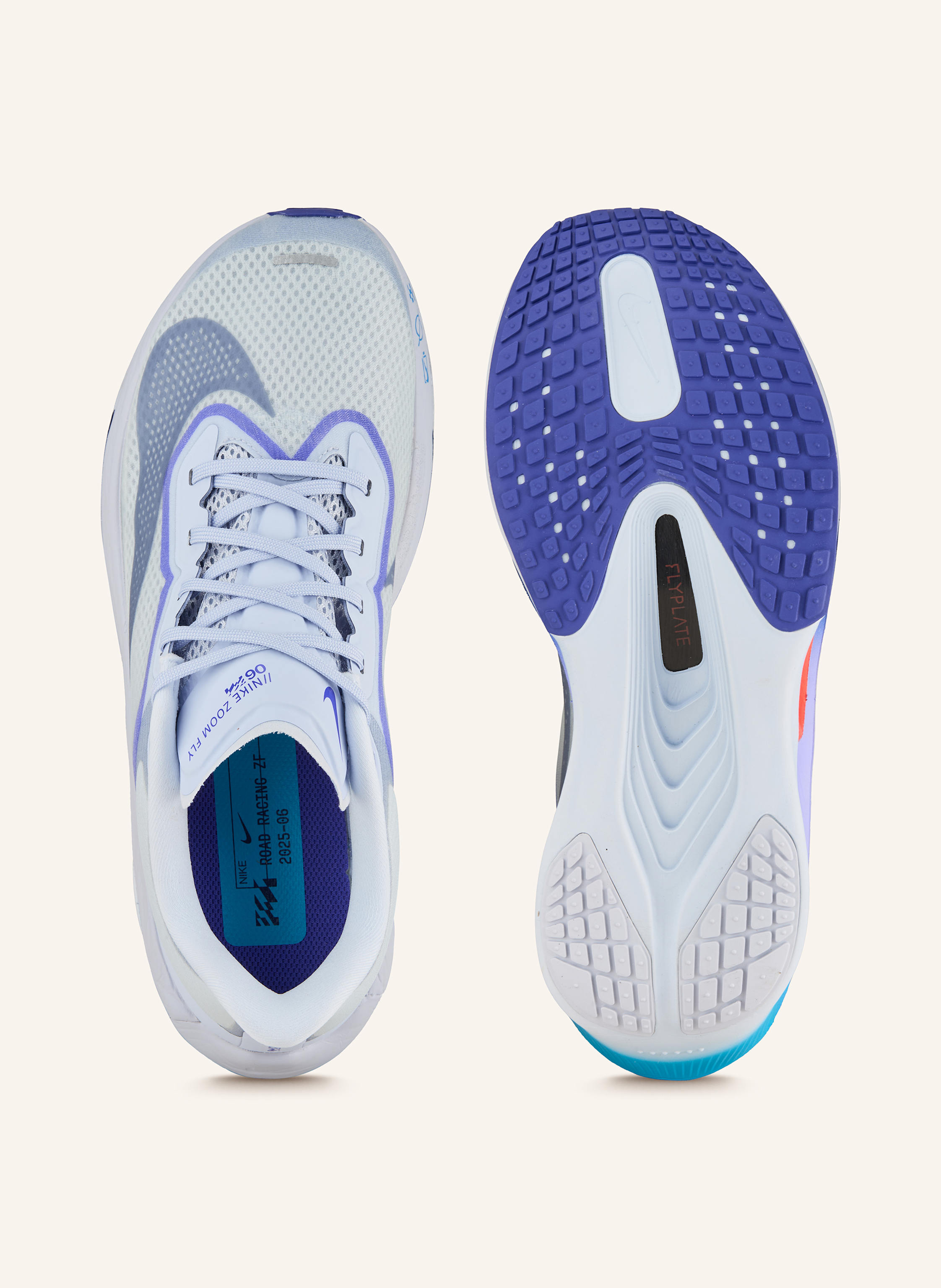 Thumbnail - Nike Laufschuhe Zoom Fly 6 grau