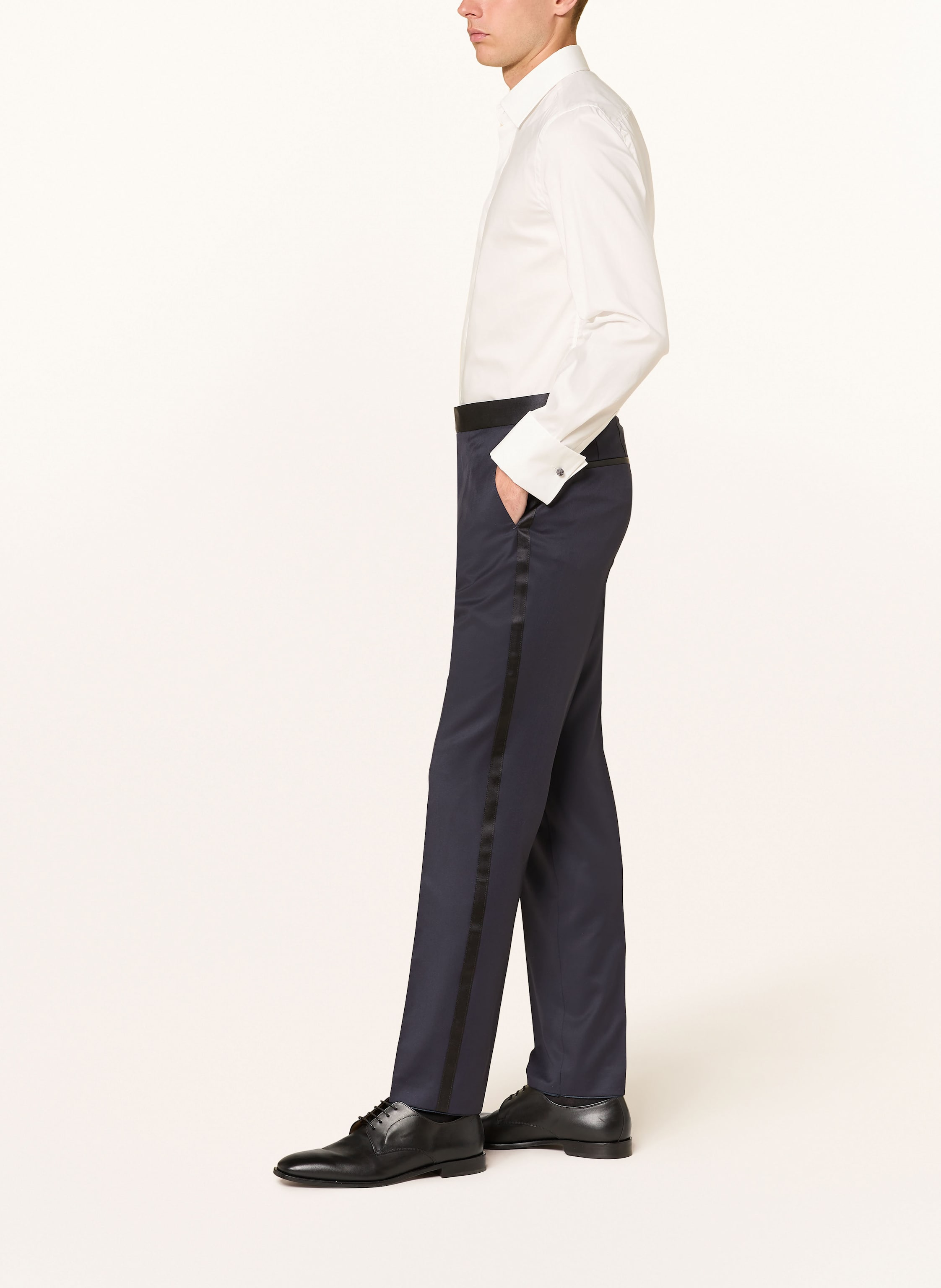 Thumbnail - Boss Smoking-Hose Genius Tux Slim Fit blau