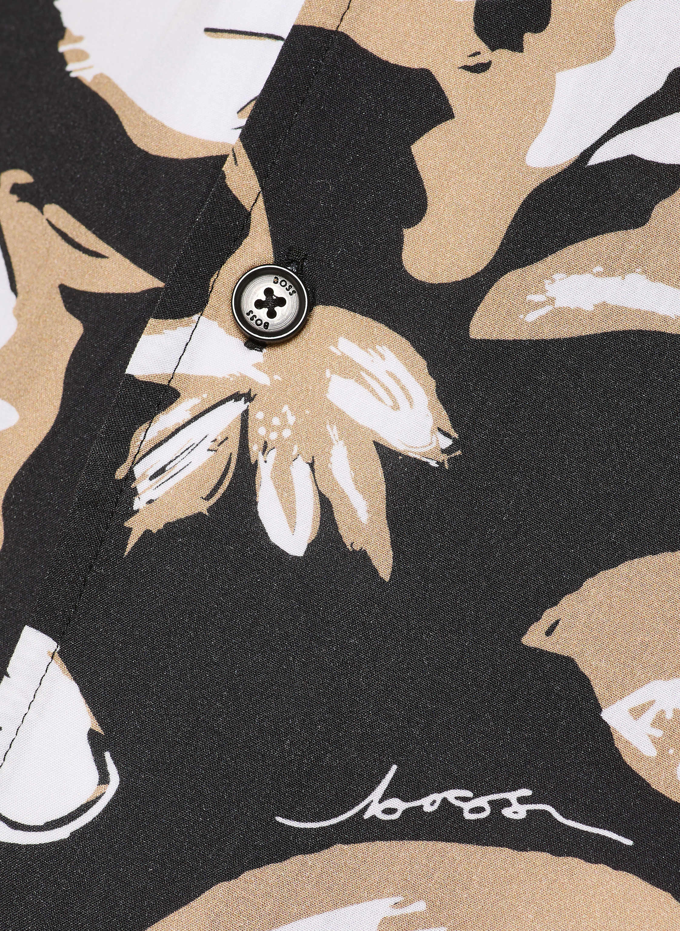 Thumbnail - Boss Resorthemd Beach Comfort Fit schwarz