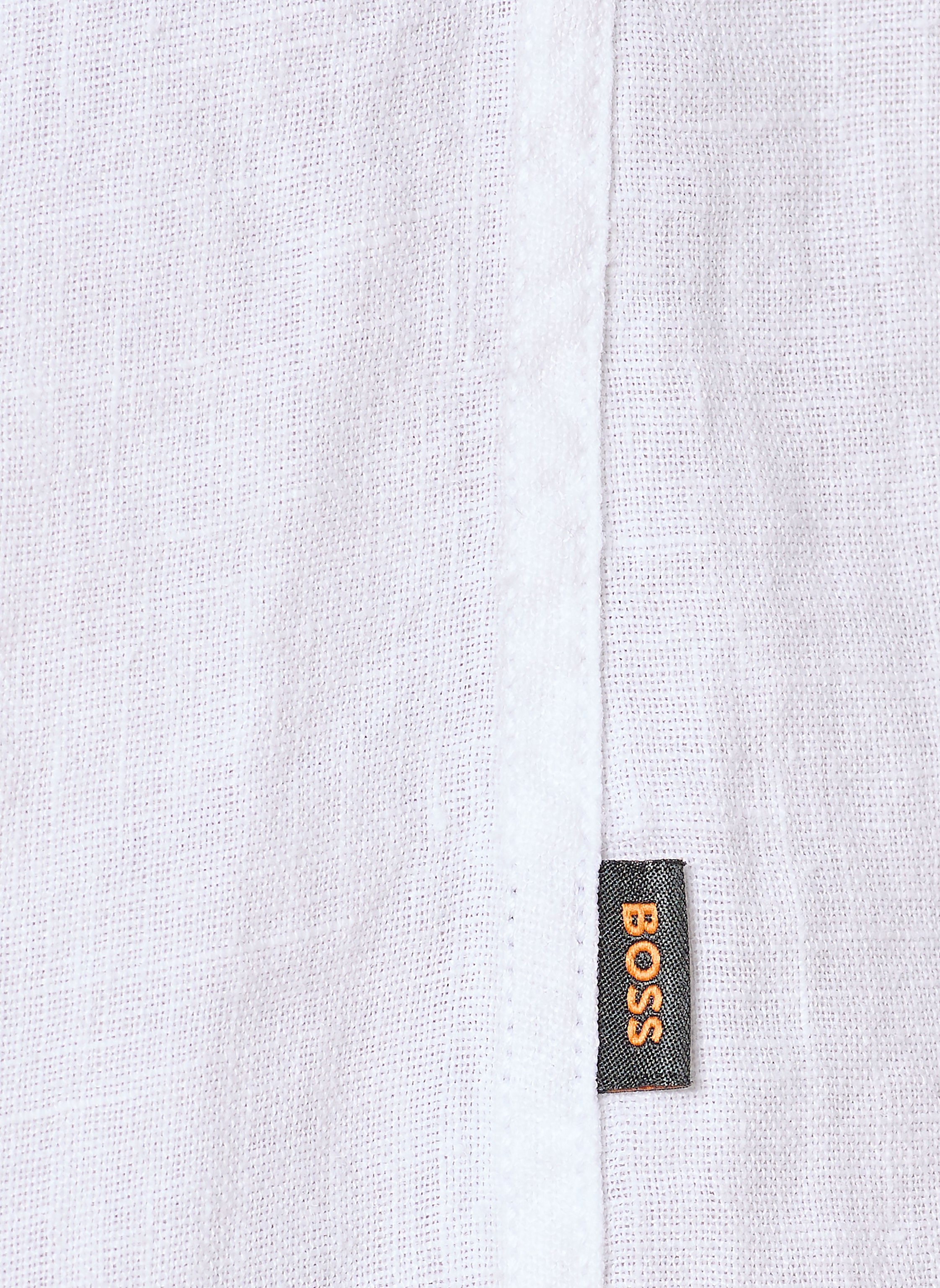 Thumbnail - Boss Leinenhemd Race Regular Fit weiss
