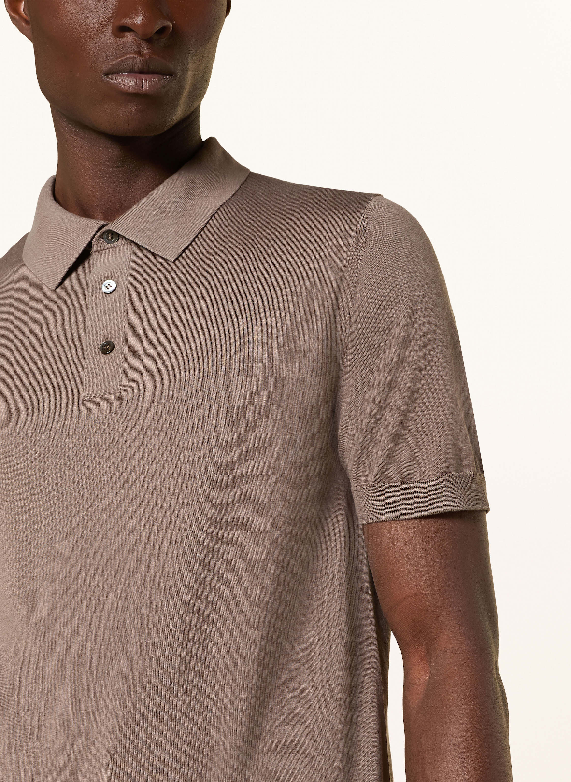 Thumbnail - Cos Strick-Poloshirt Slim Fit Mit Seide gruen