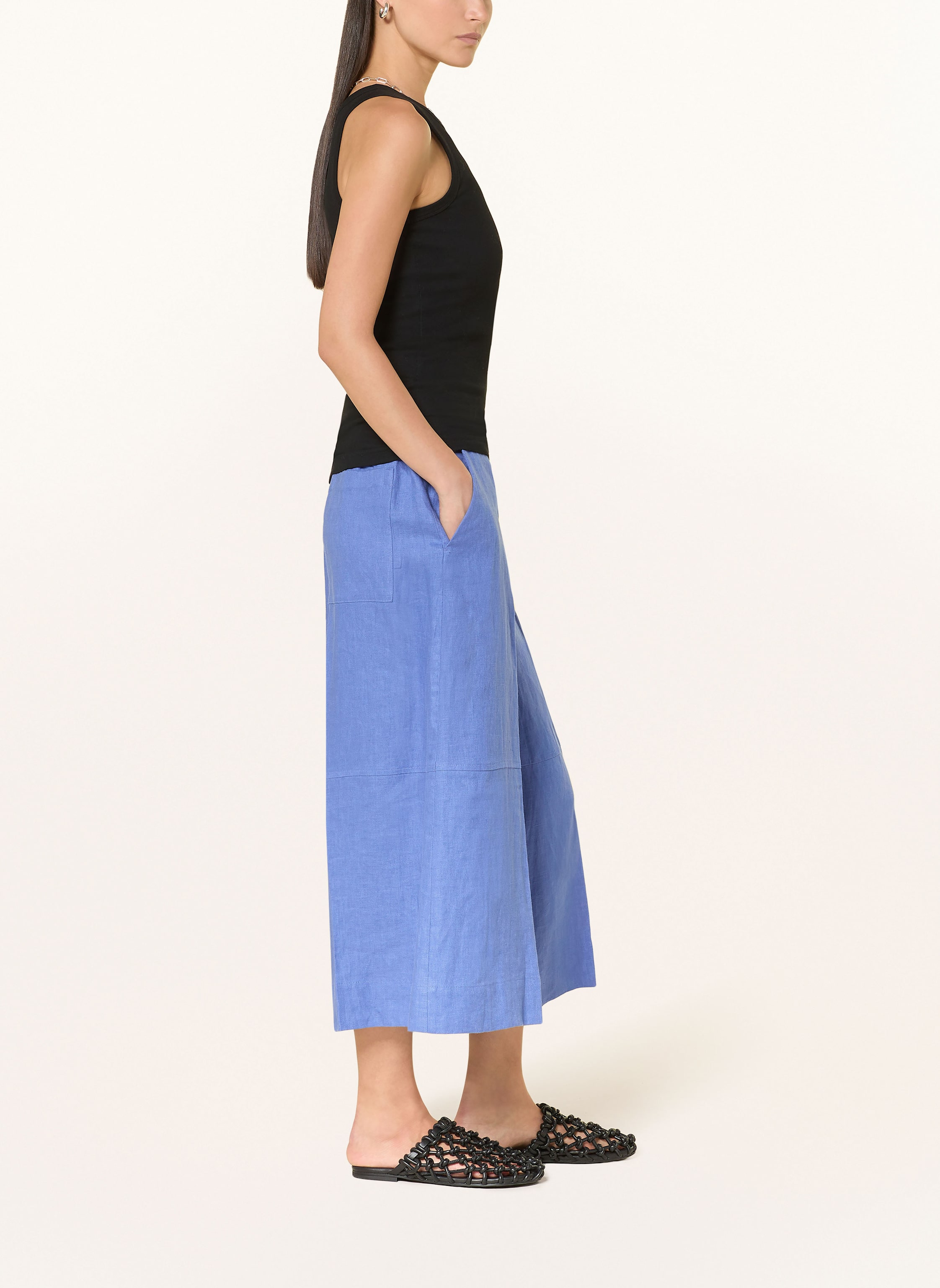 Thumbnail - Cos Leinen-Culotte blau
