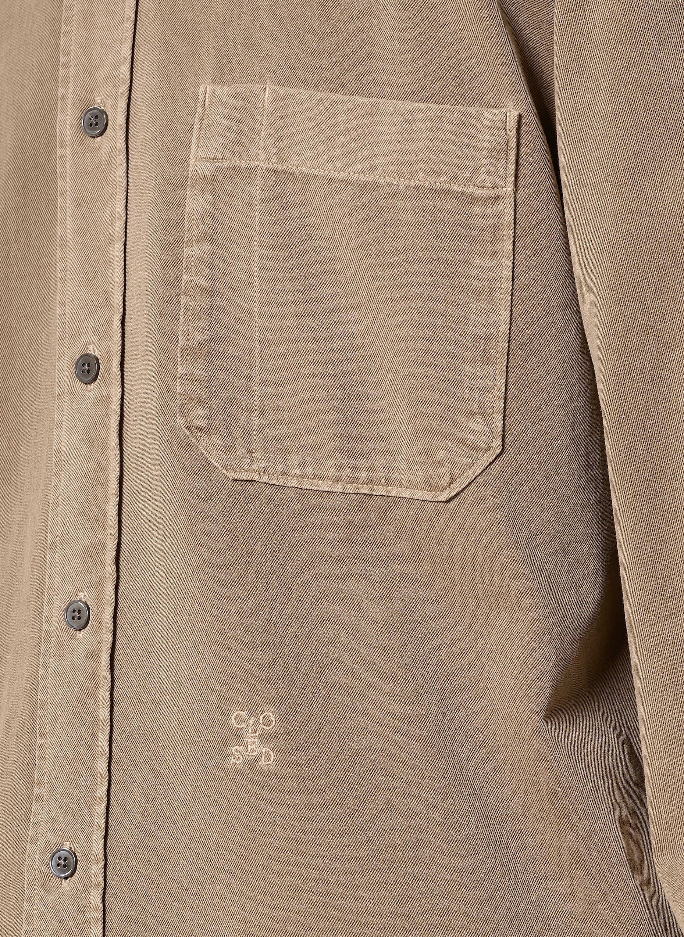 Thumbnail - Closed Hemd Relaxed Fit beige