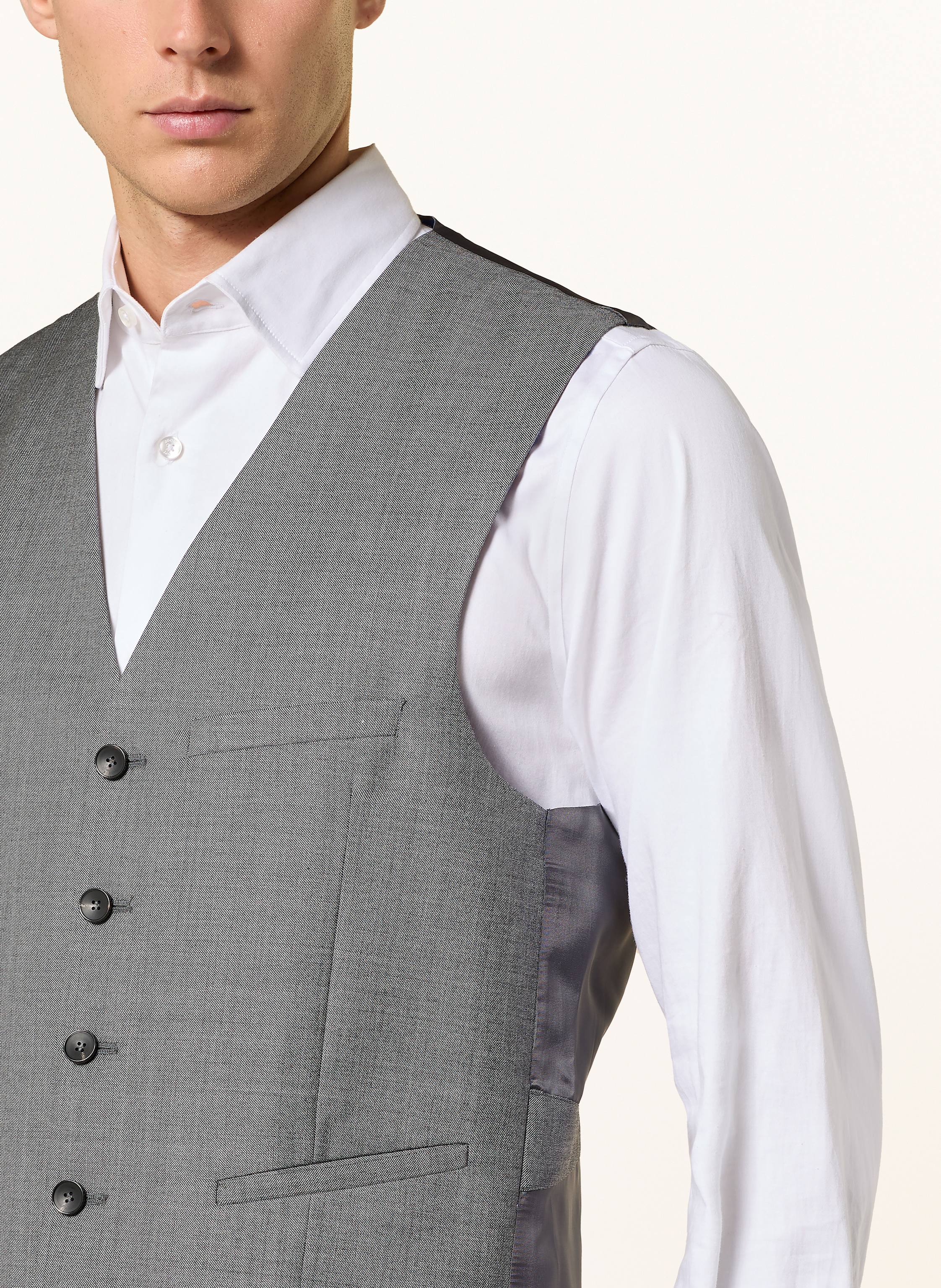 Thumbnail - Cg - Club Of Gents Anzugweste Curt Slim Fit grau