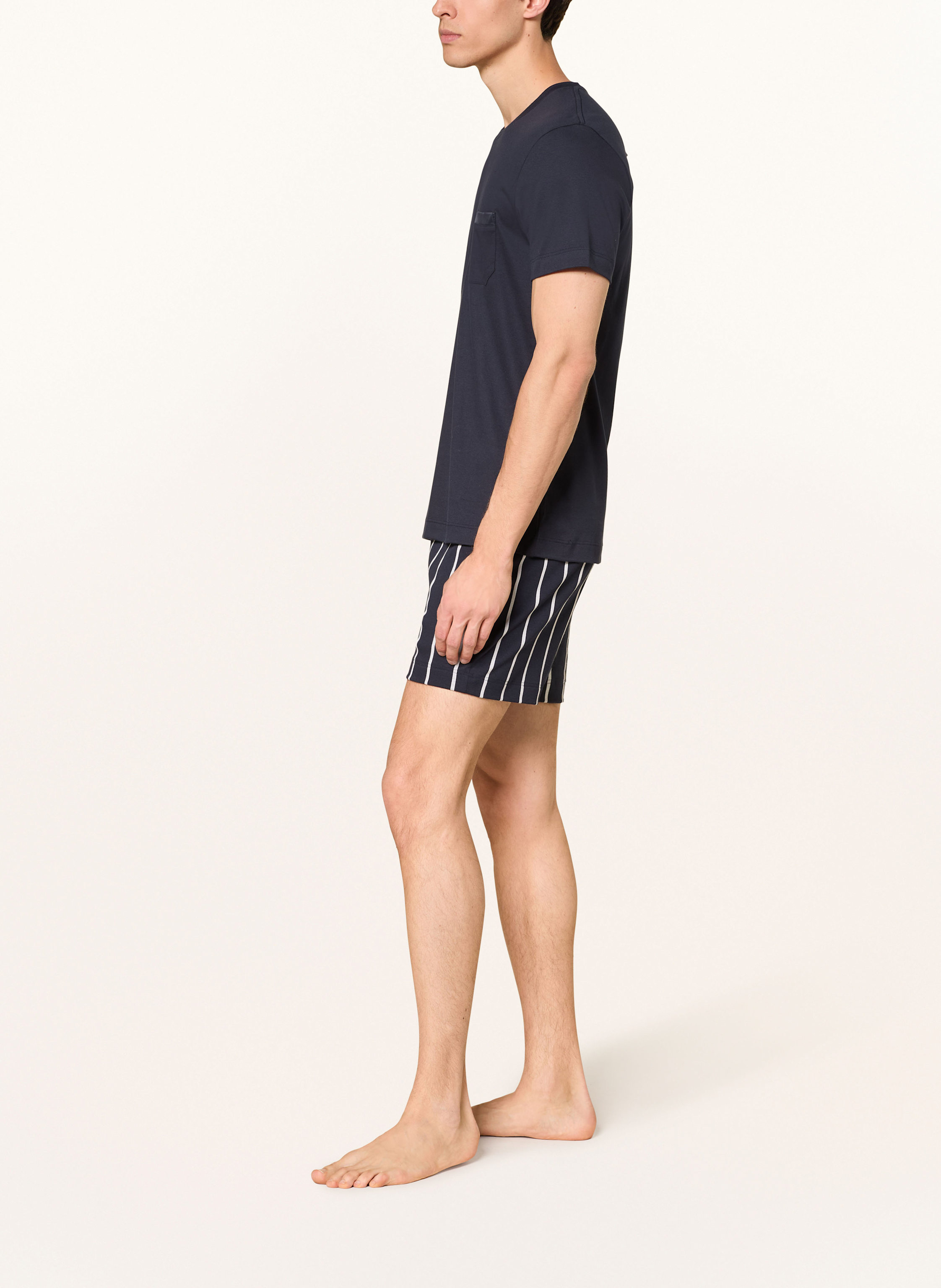 Thumbnail - Mey Lounge-Shorts Serie Valsted blau