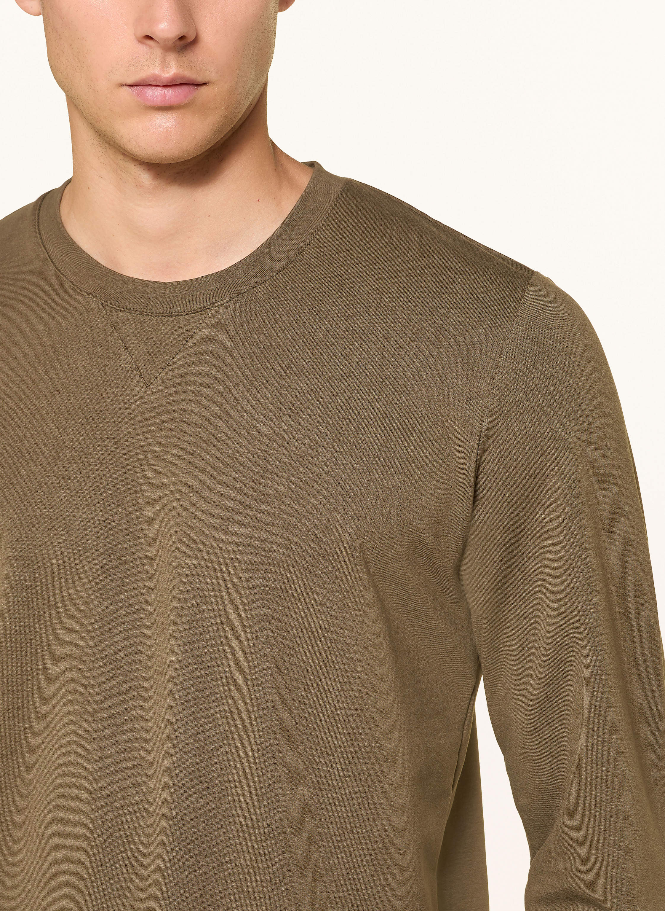 Thumbnail - Mey Lounge-Sweatshirt Serie Enjoy gruen