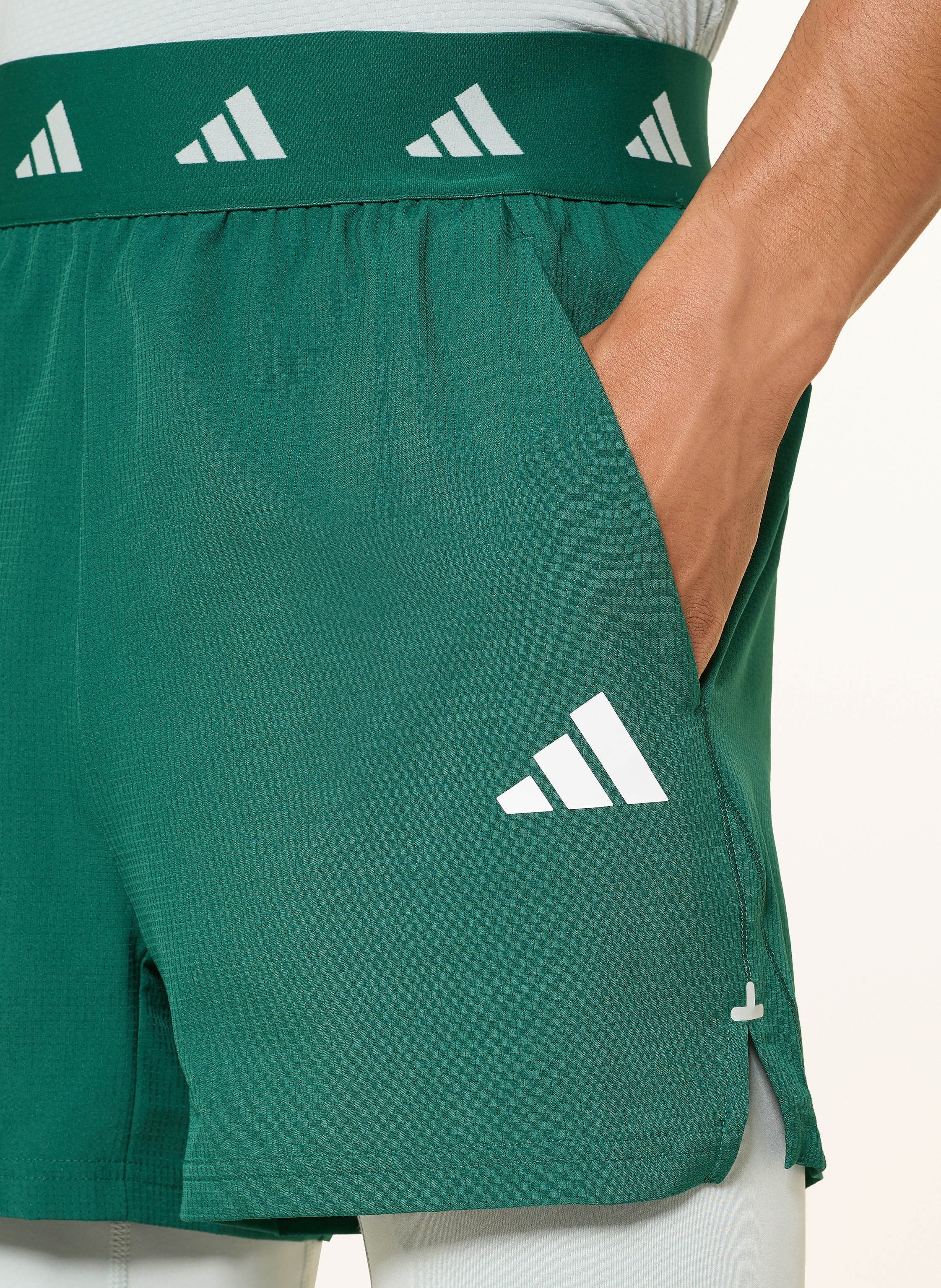 Thumbnail - Adidas 2-in1-Trainingsshorts Gym+ gruen