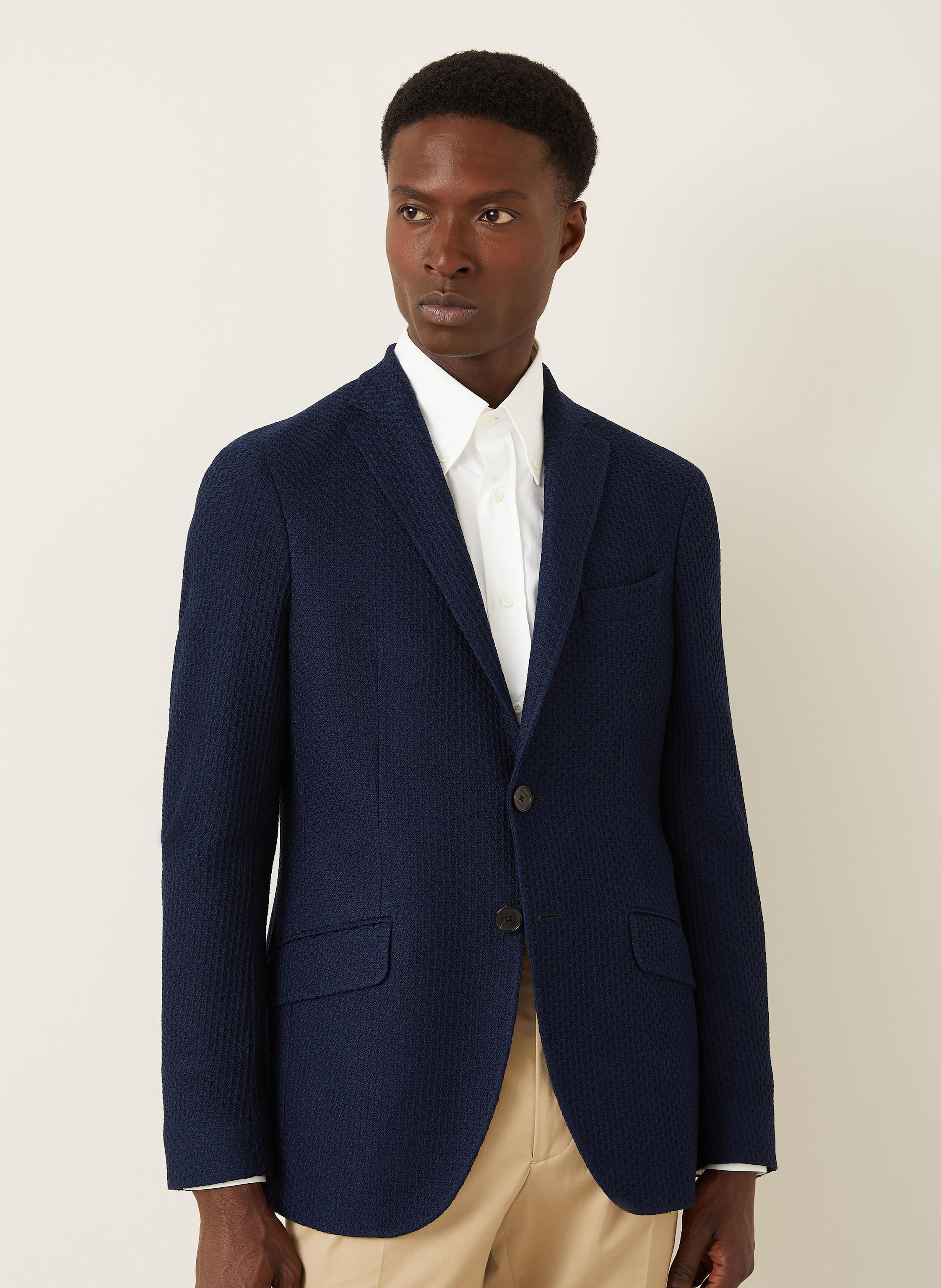 Thumbnail - Etro Stricksakko Slim Fit blau