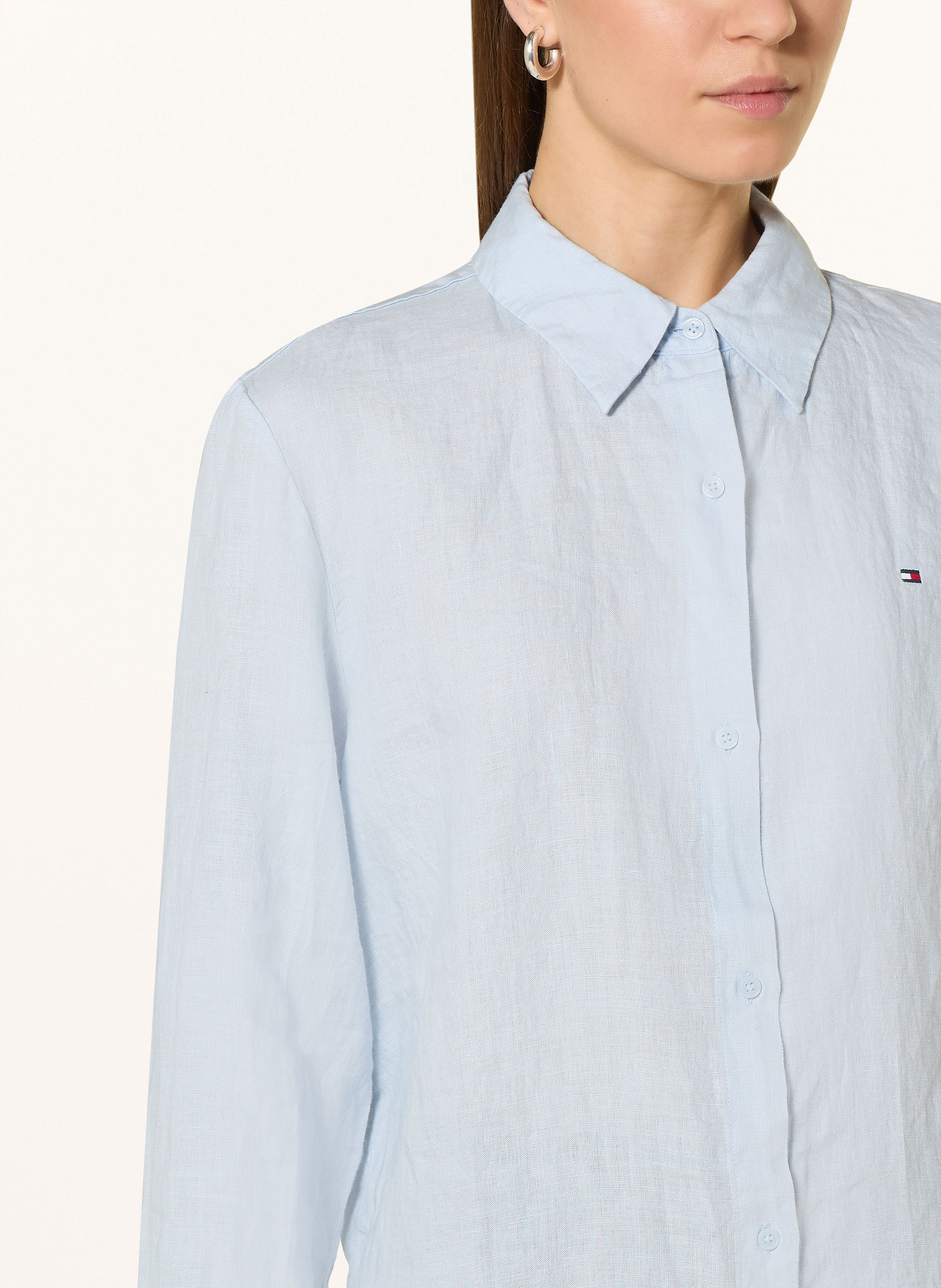 Thumbnail - Tommy Hilfiger Hemdbluse Aus Leinen blau