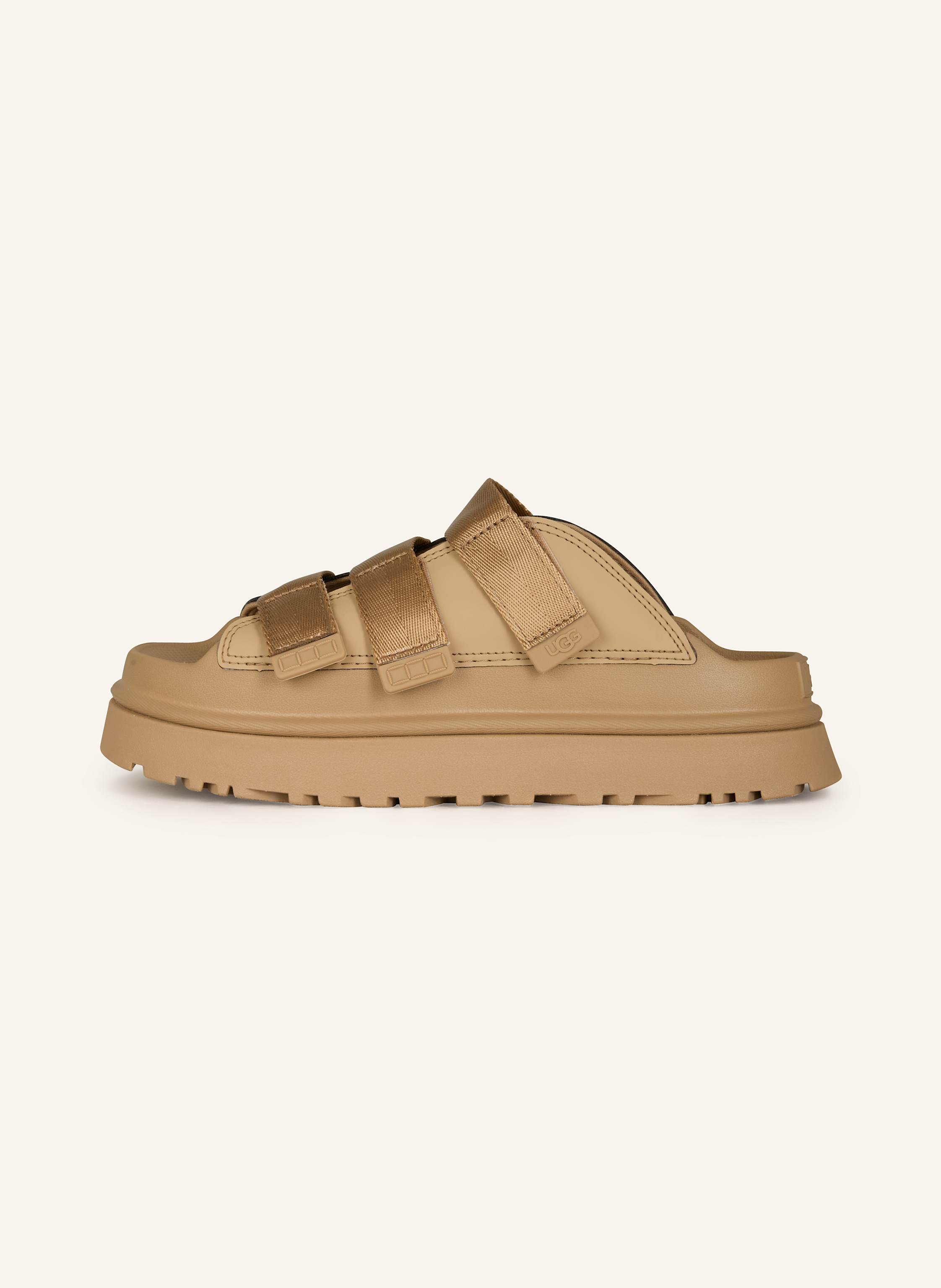Thumbnail - Ugg Plateau-Pantoletten Goldenglow beige