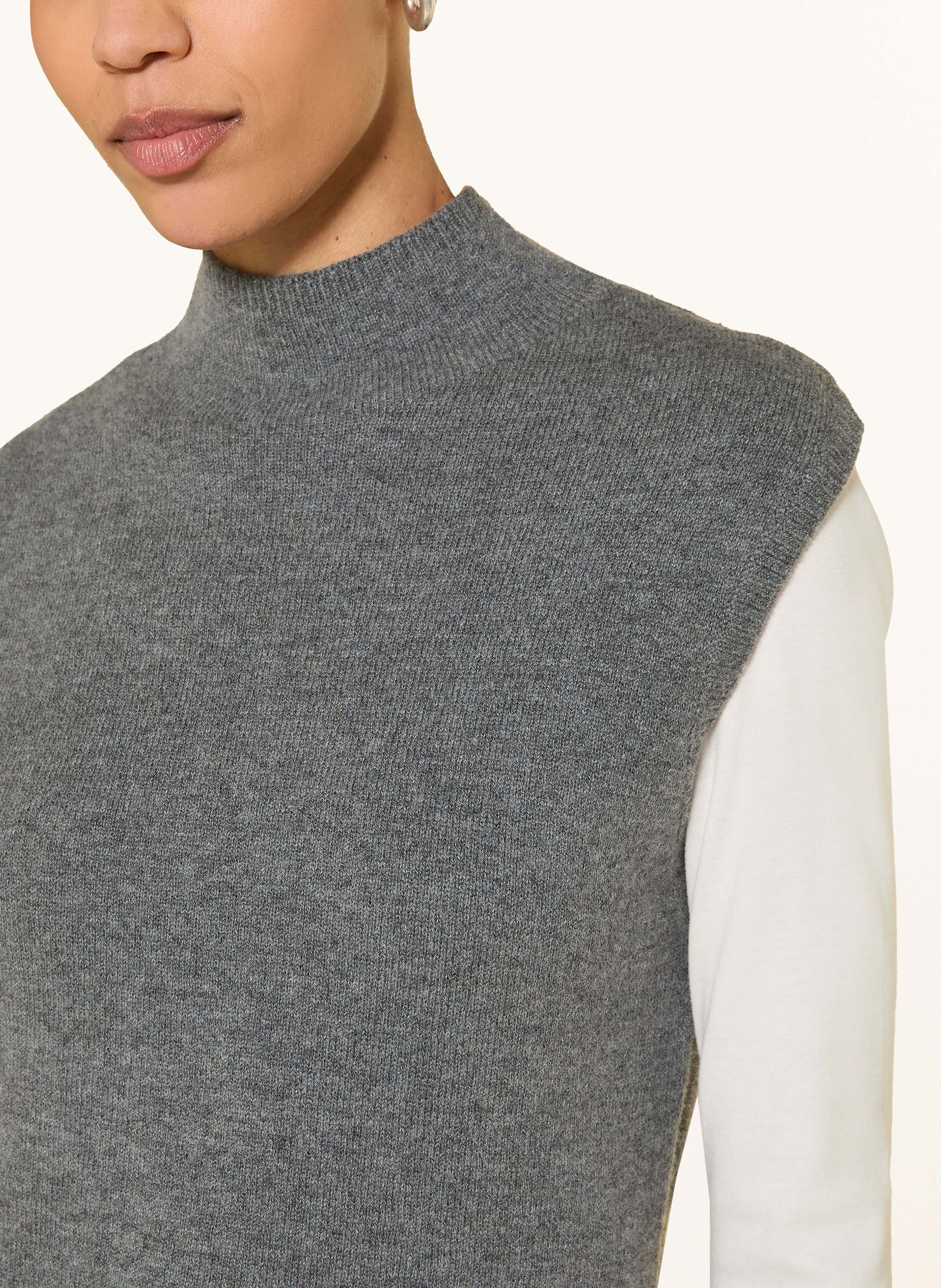 Thumbnail - Lilienfels Pullunder Mit Cashmere grau