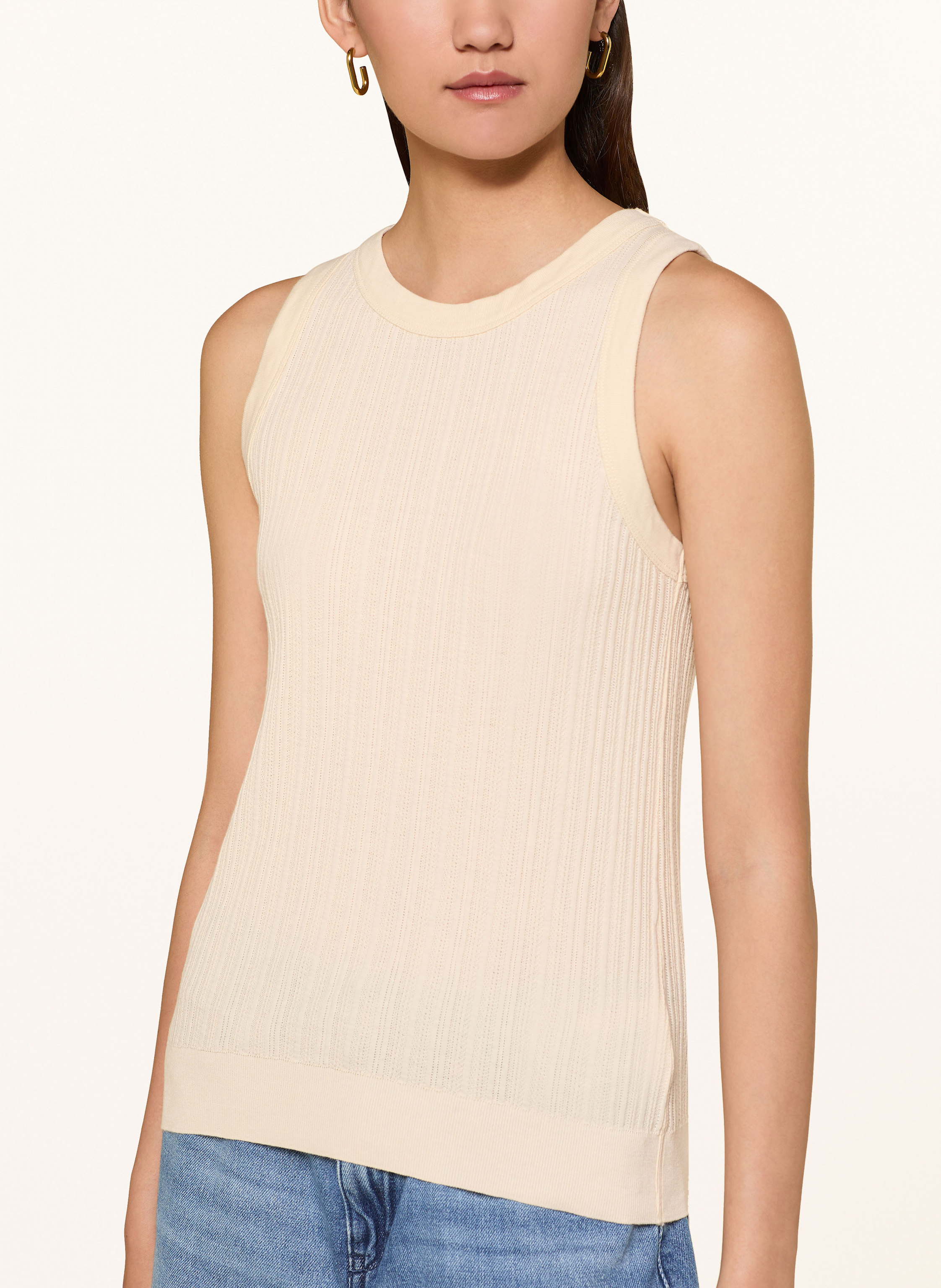 Thumbnail - Drykorn Stricktop Olina weiss