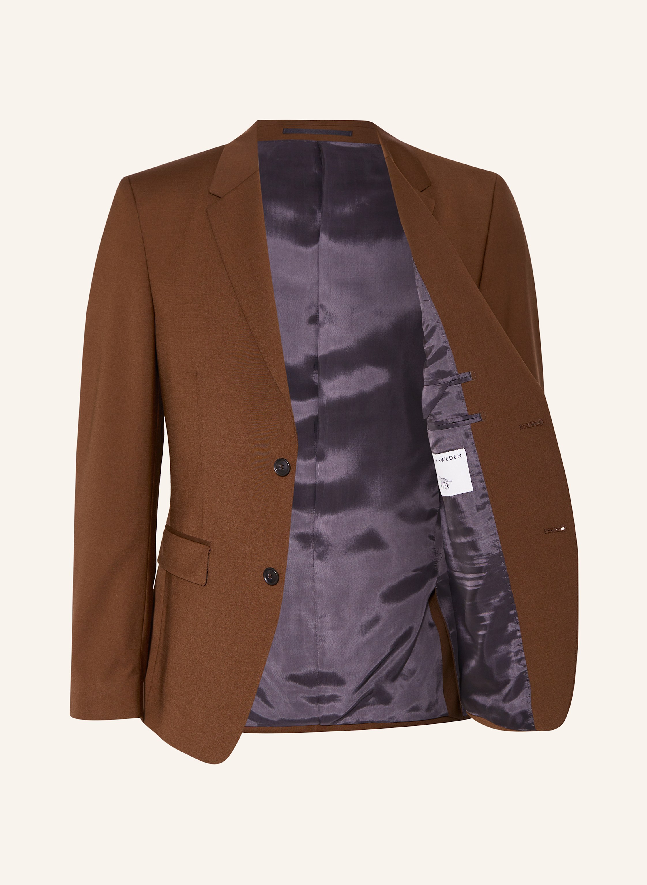 Thumbnail - Tiger Of Sweden Anzugsakko Jamie Extra Slim Fit braun