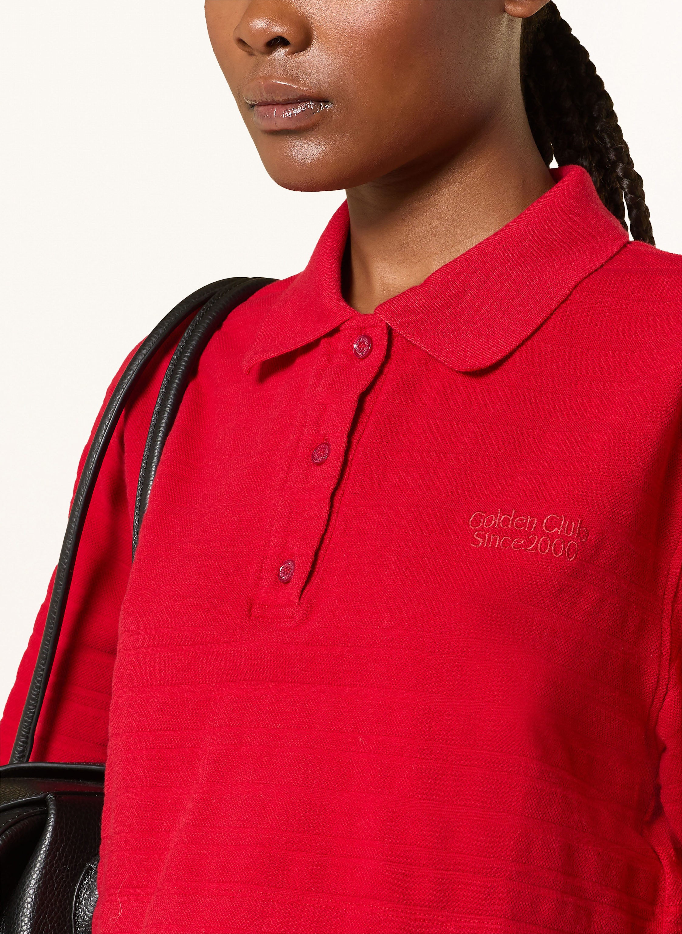 Thumbnail - Golden Goose Cropped-Poloshirt rot