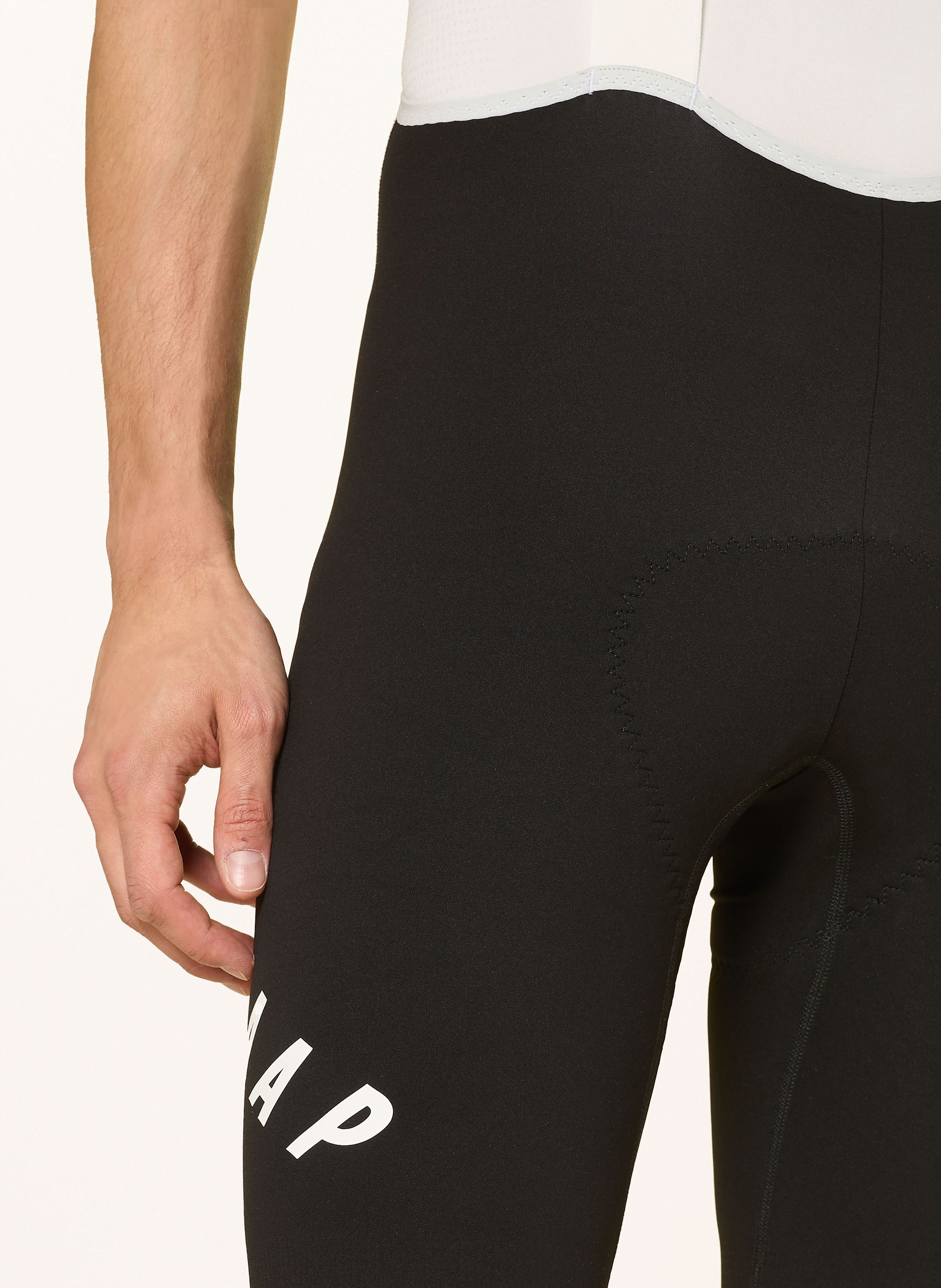 Thumbnail - Maap Radhose Aeon Bib Short Mit Trägern Und Gepolstertem Einsatz schwarz
