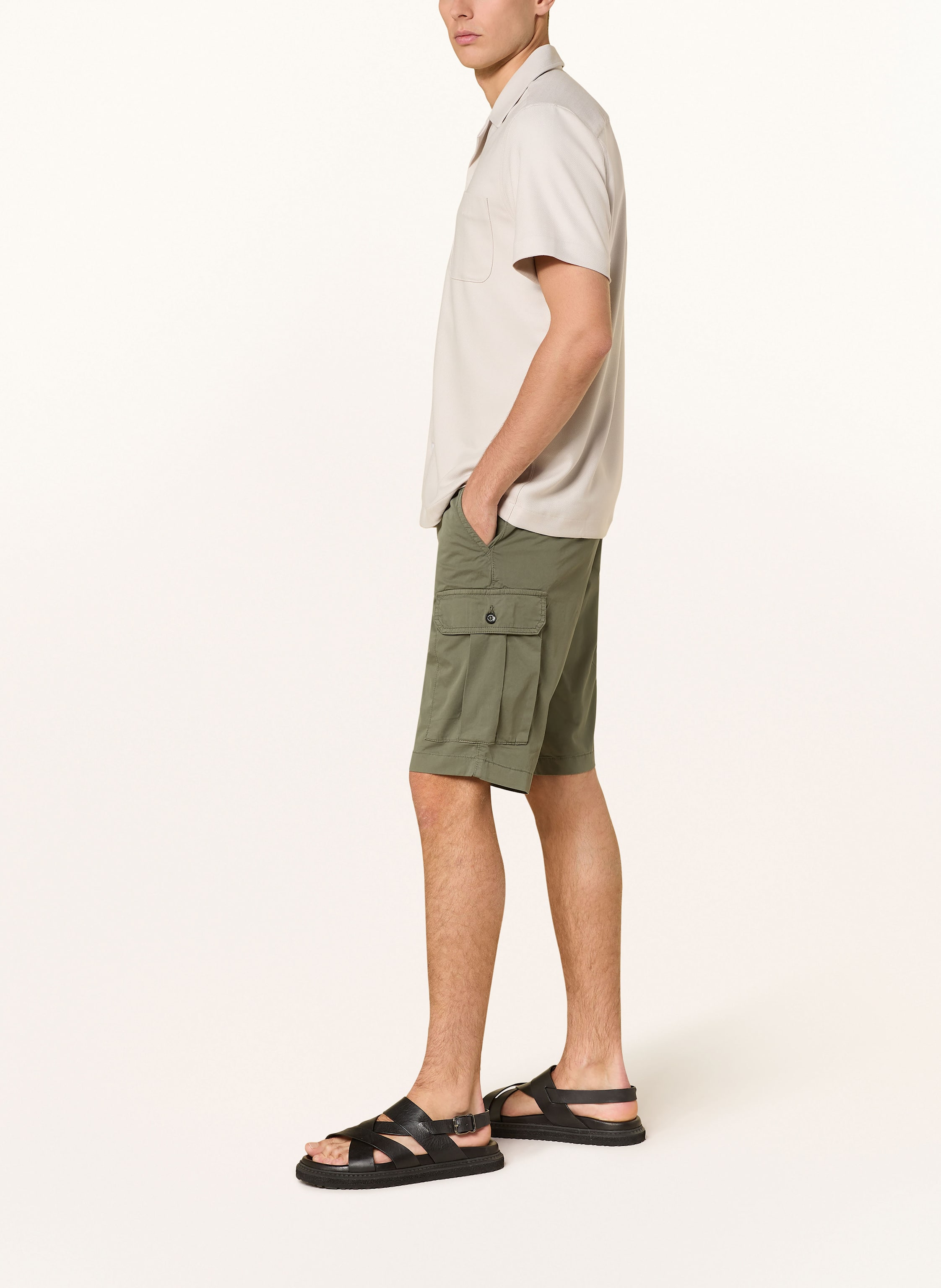 Thumbnail - Baldessarini Cargoshorts Bld-Jesko Regular Fit gruen