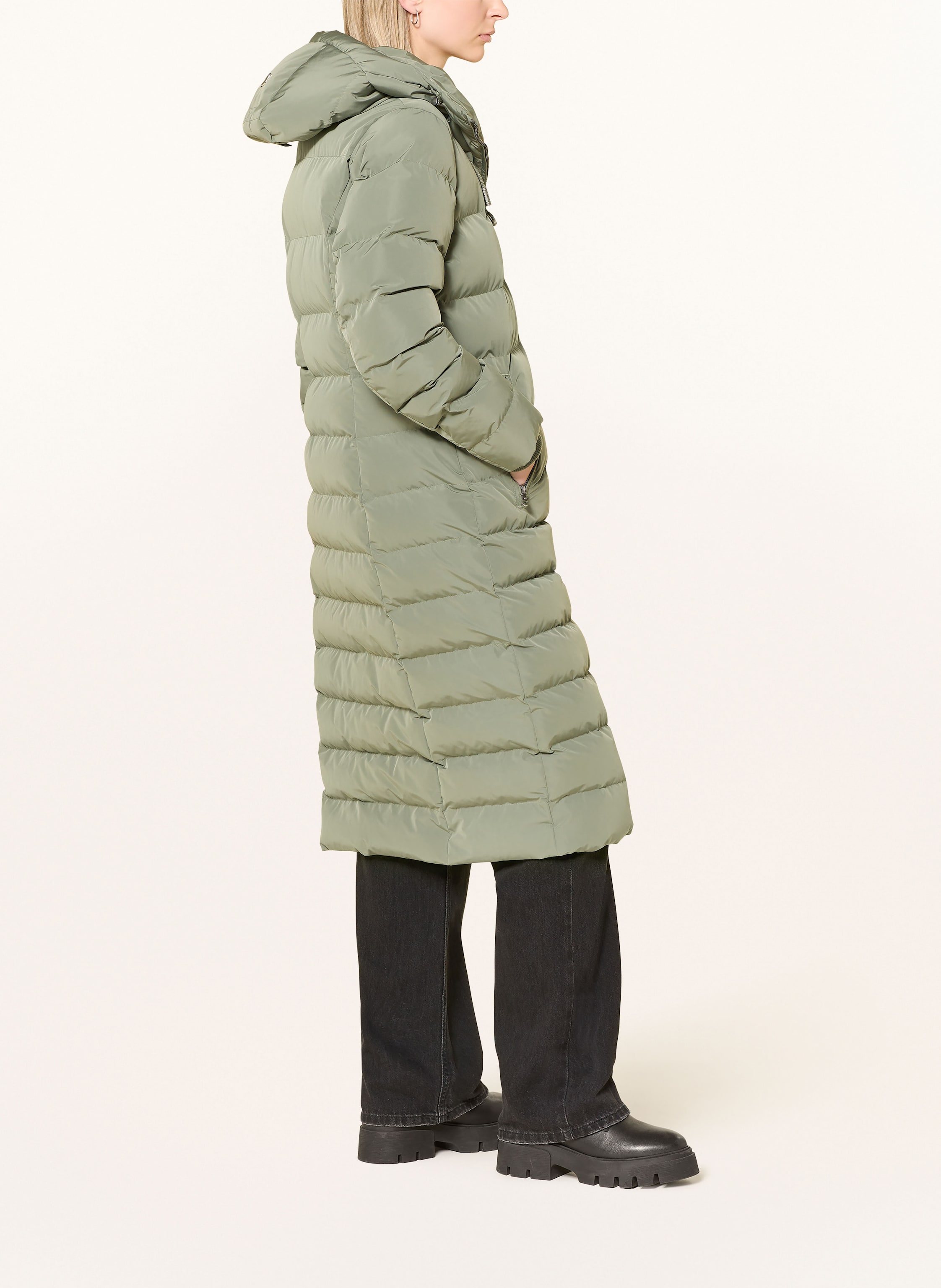 Thumbnail - Wellensteyn Steppmantel Cordoba Long gruen