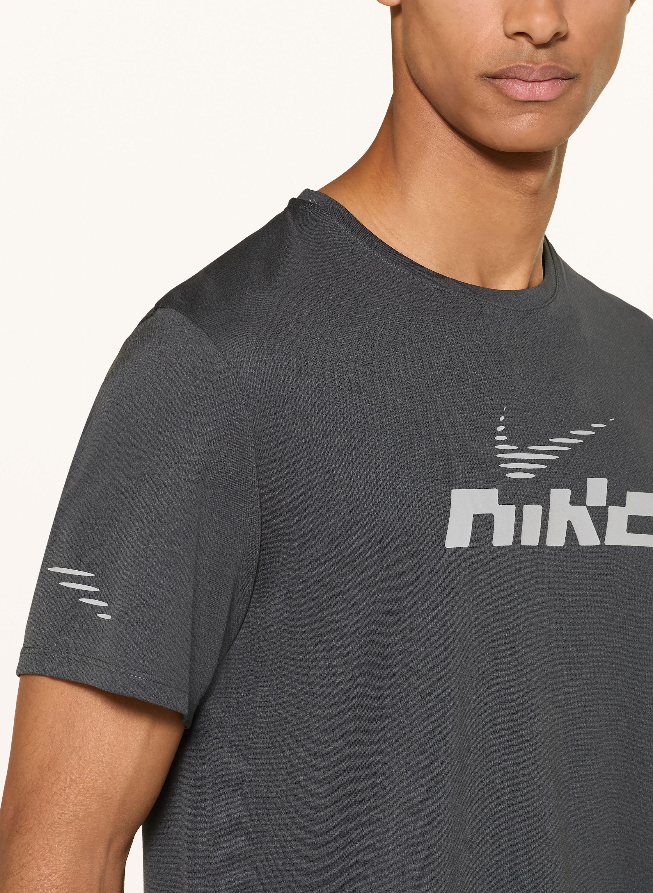 Thumbnail - Nike Laufshirt Miler Flash Ss grau