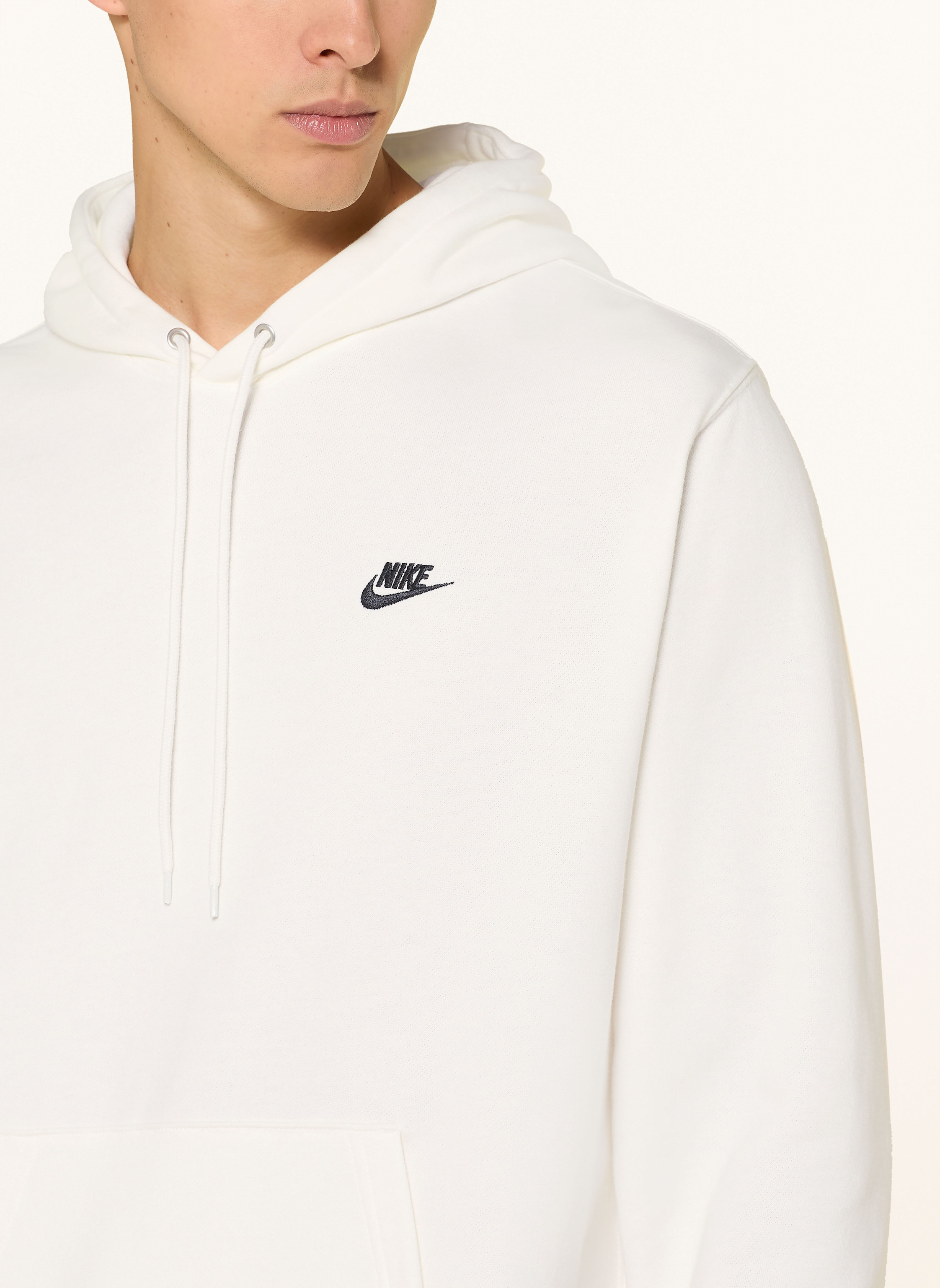 Thumbnail - Nike Hoodie Club weiss