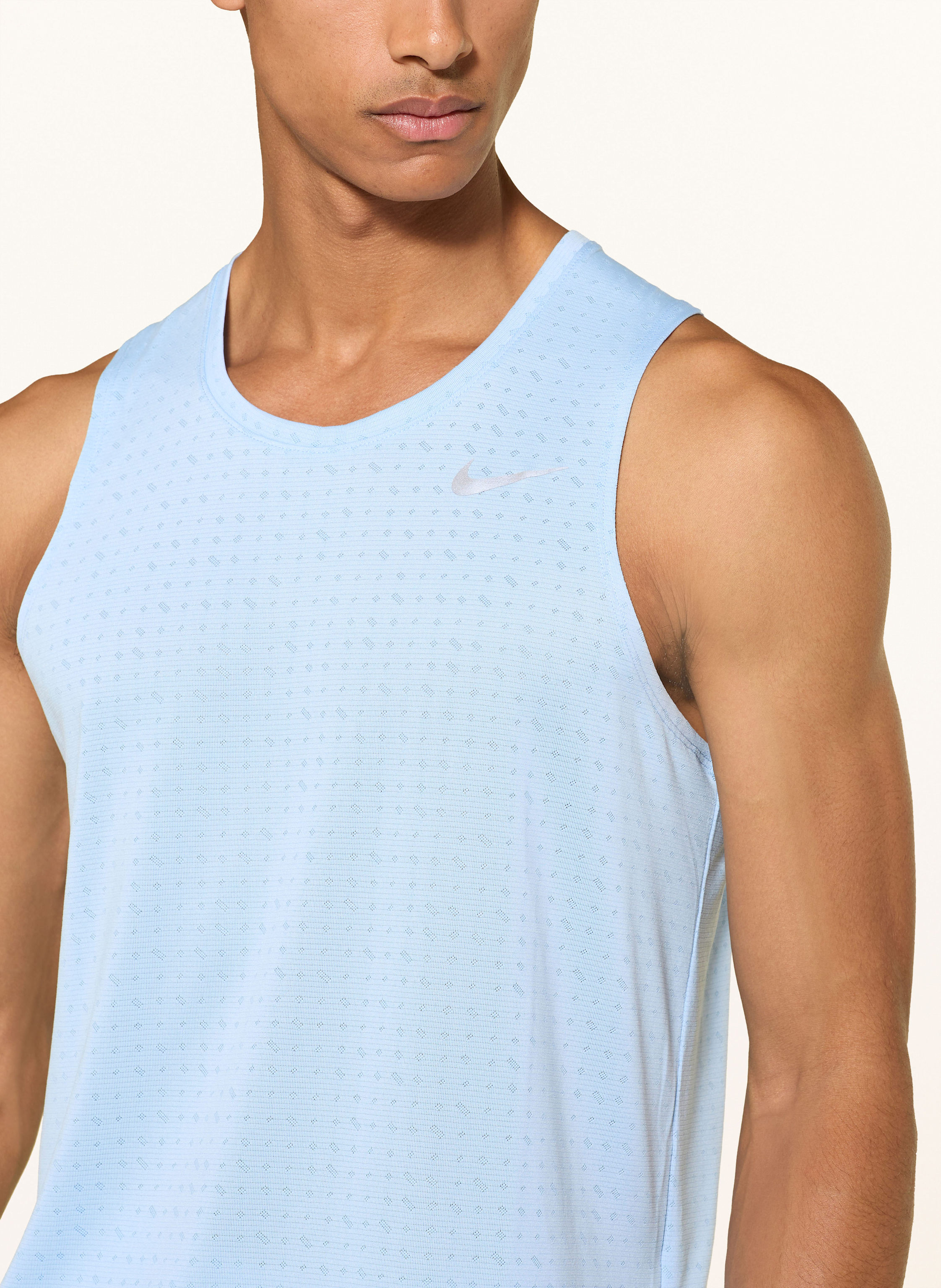 Thumbnail - Nike Lauftop Breathe Miler blau