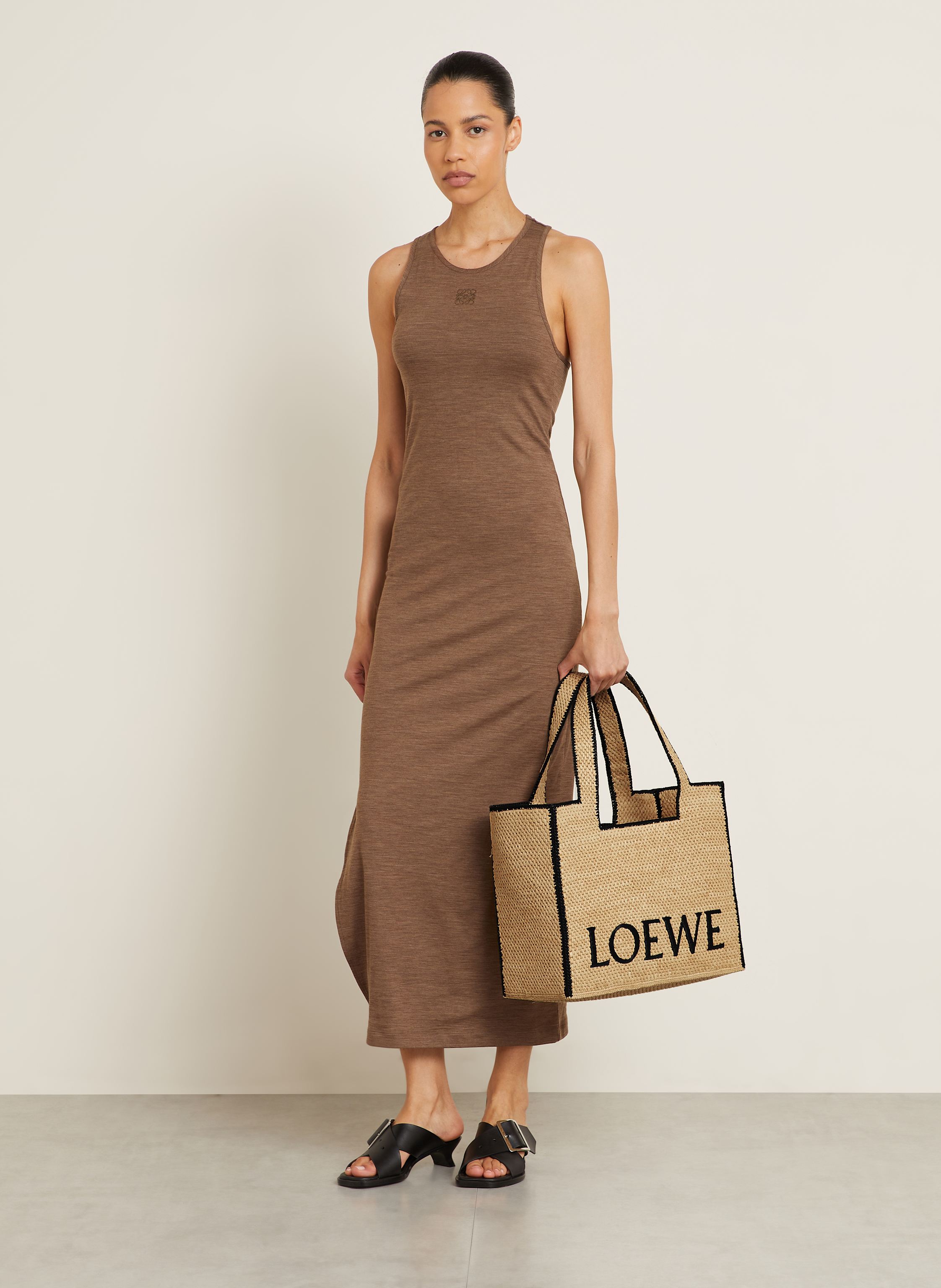 Thumbnail - Loewe Shopper Font Tote Large beige