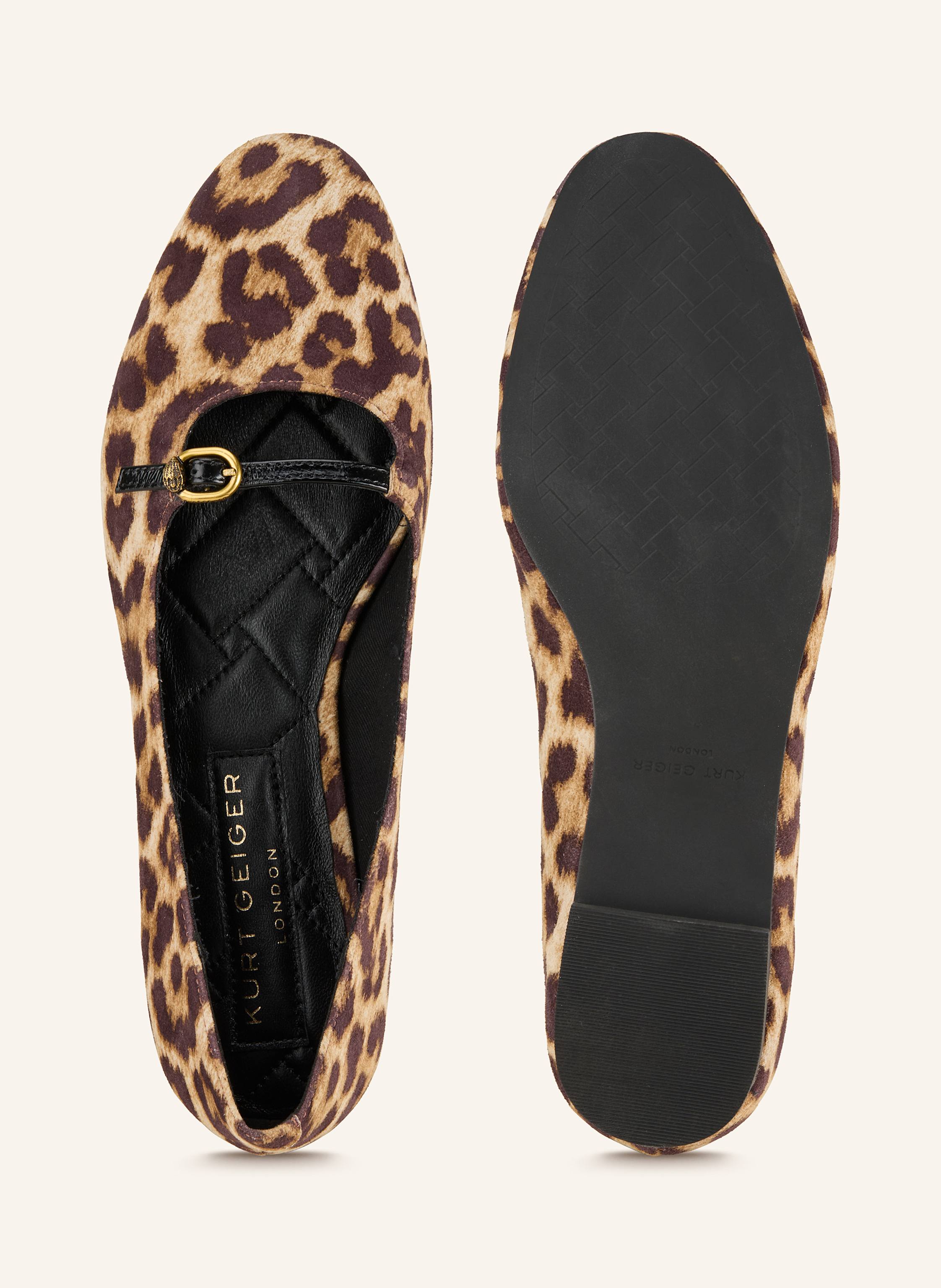 Thumbnail - Kurt Geiger Mary-Jane-Ballerinas Flexi braun