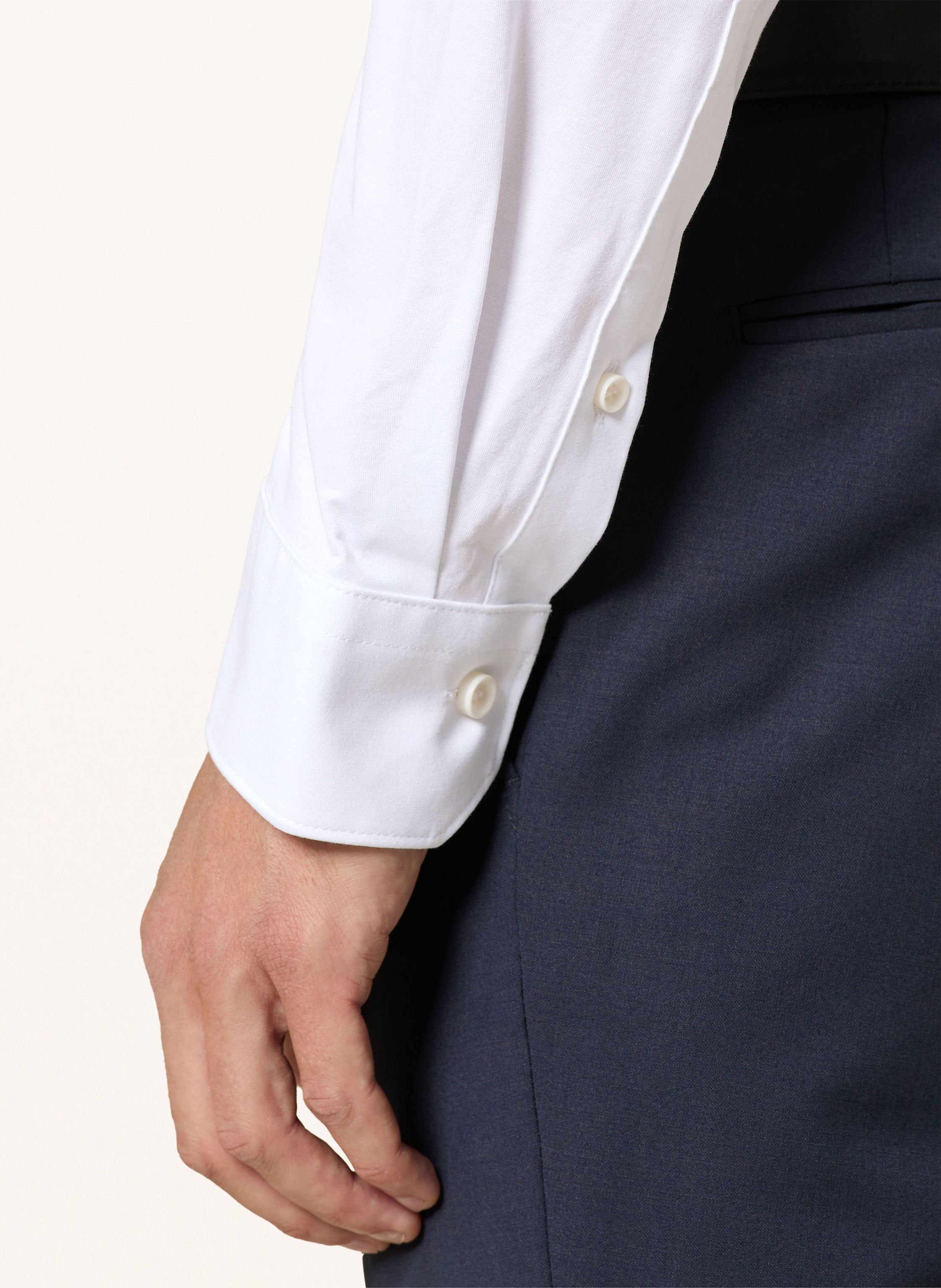 Thumbnail - Olymp Jerseyhemd No. Six 24/Seven Super Slim weiss