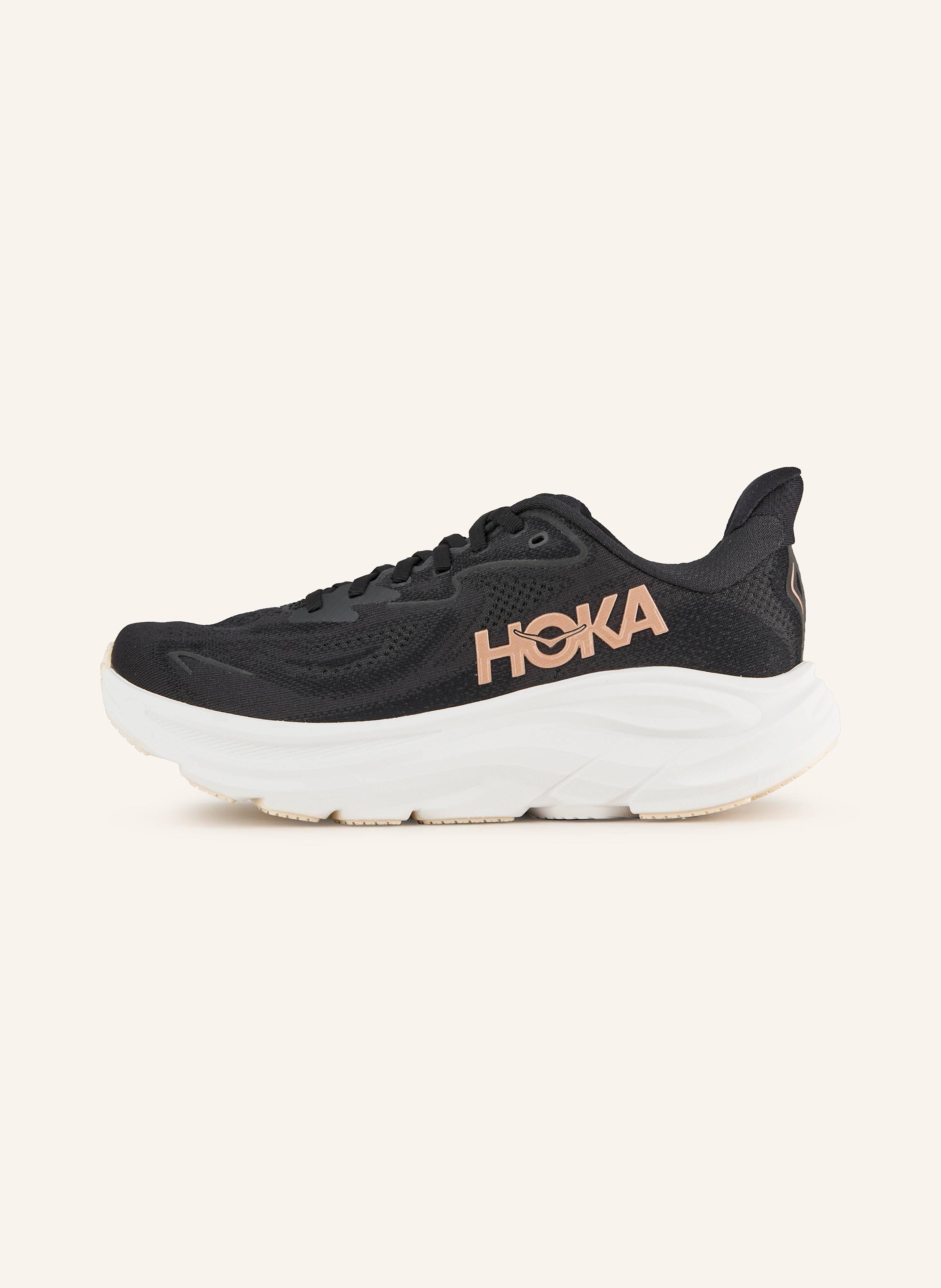 Thumbnail - Hoka Laufschuhe Clifton 10 schwarz
