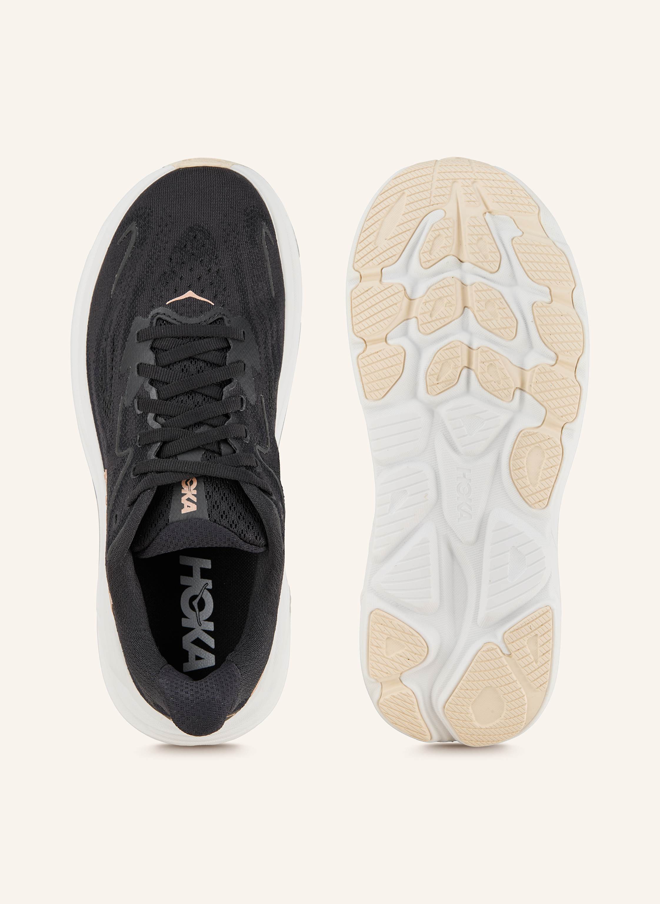 Thumbnail - Hoka Laufschuhe Clifton 10 schwarz