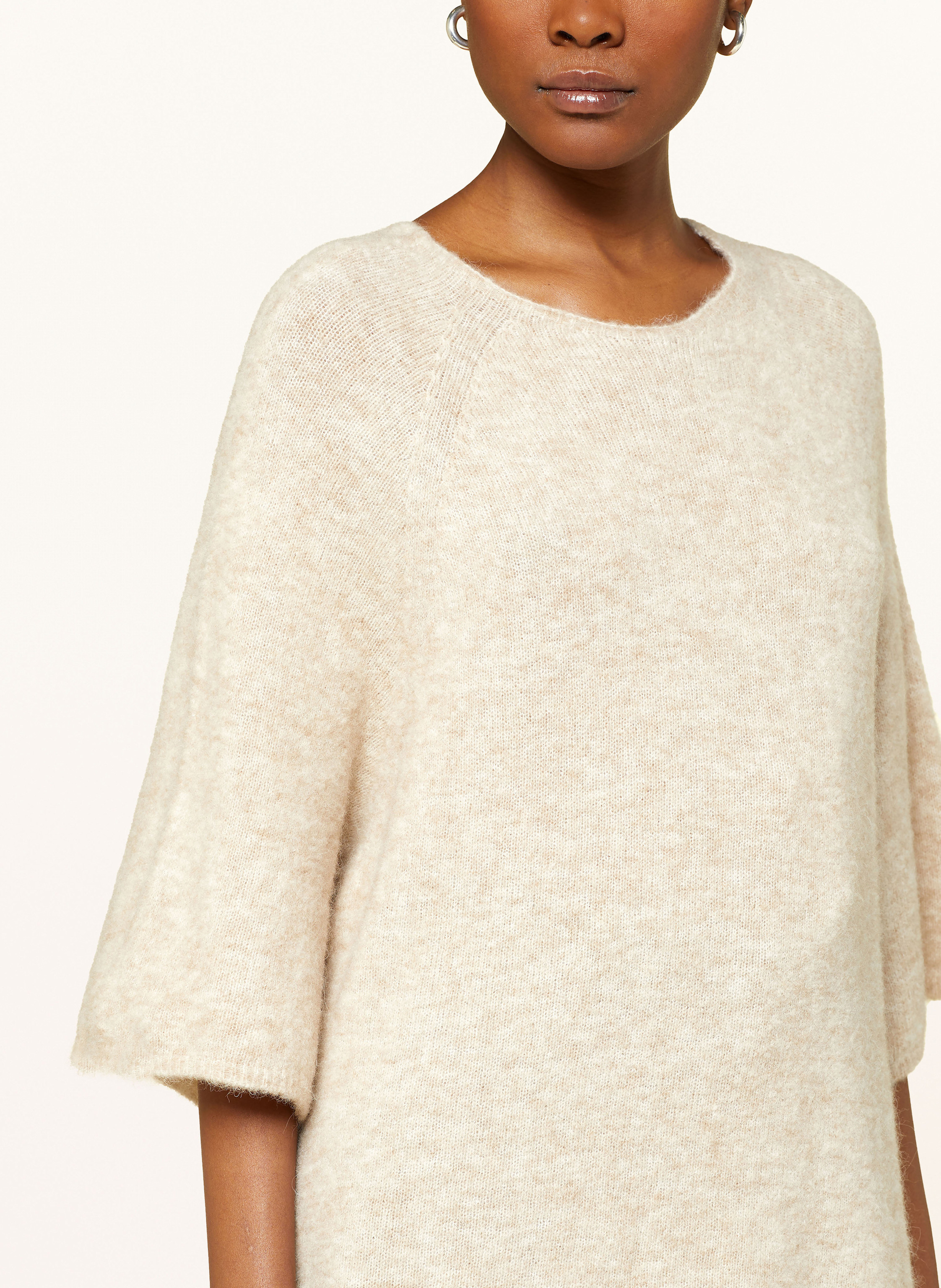 Thumbnail - Black Palms Strickshirt Filine Mit Alpaka beige