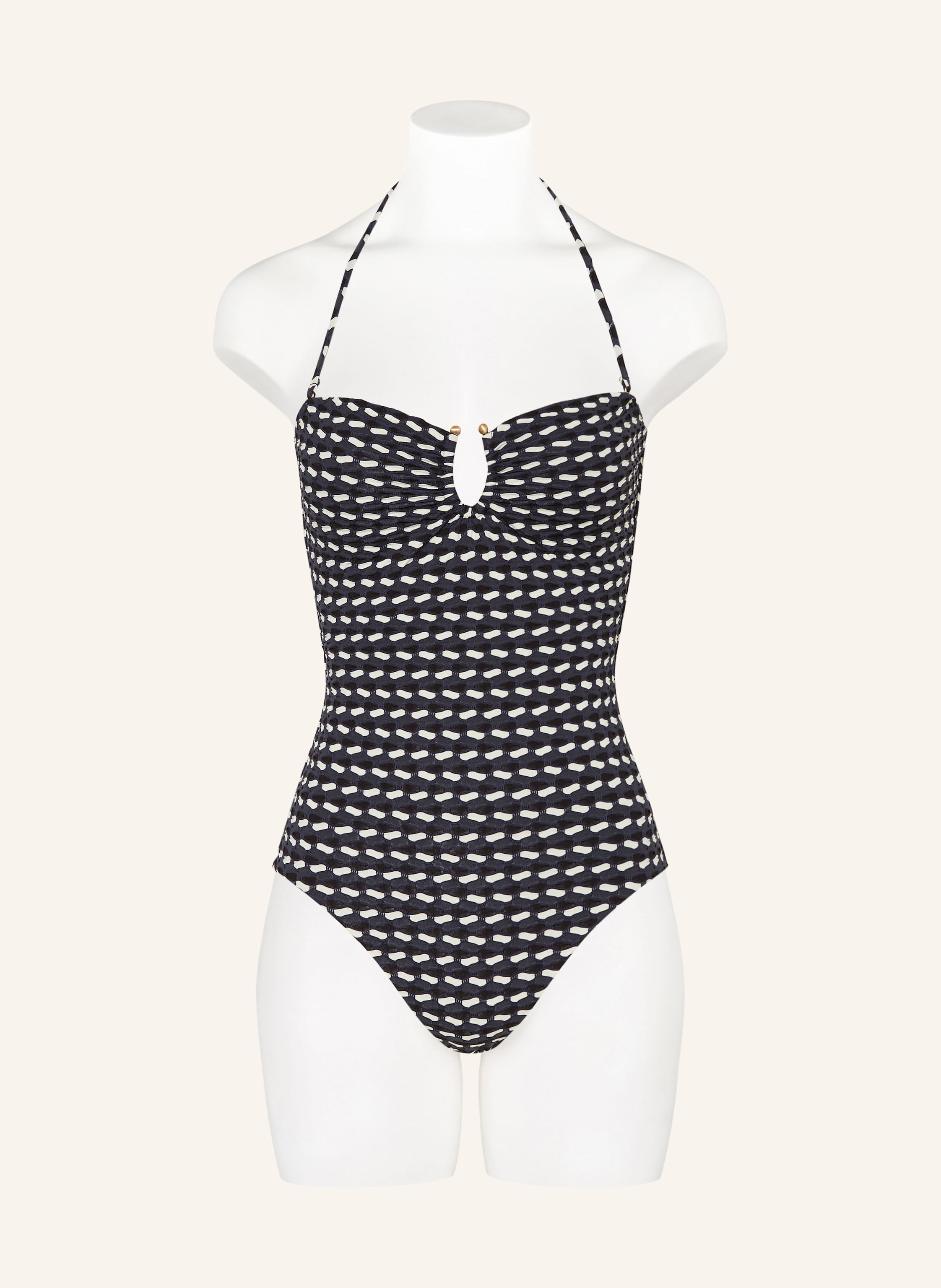 Thumbnail - Seafolly Bandeau-Badeanzug Mala schwarz