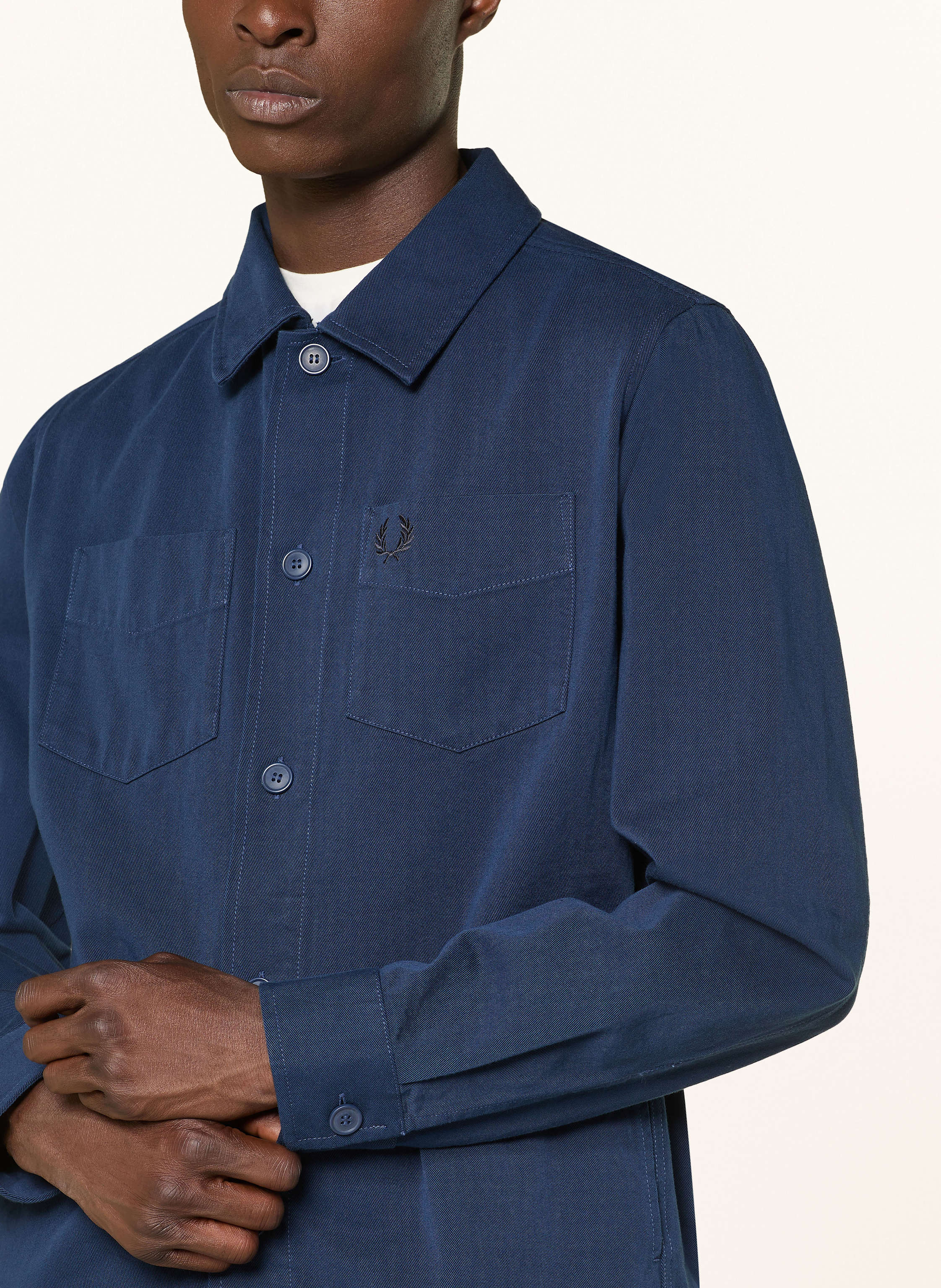Thumbnail - Fred Perry Overshirt blau