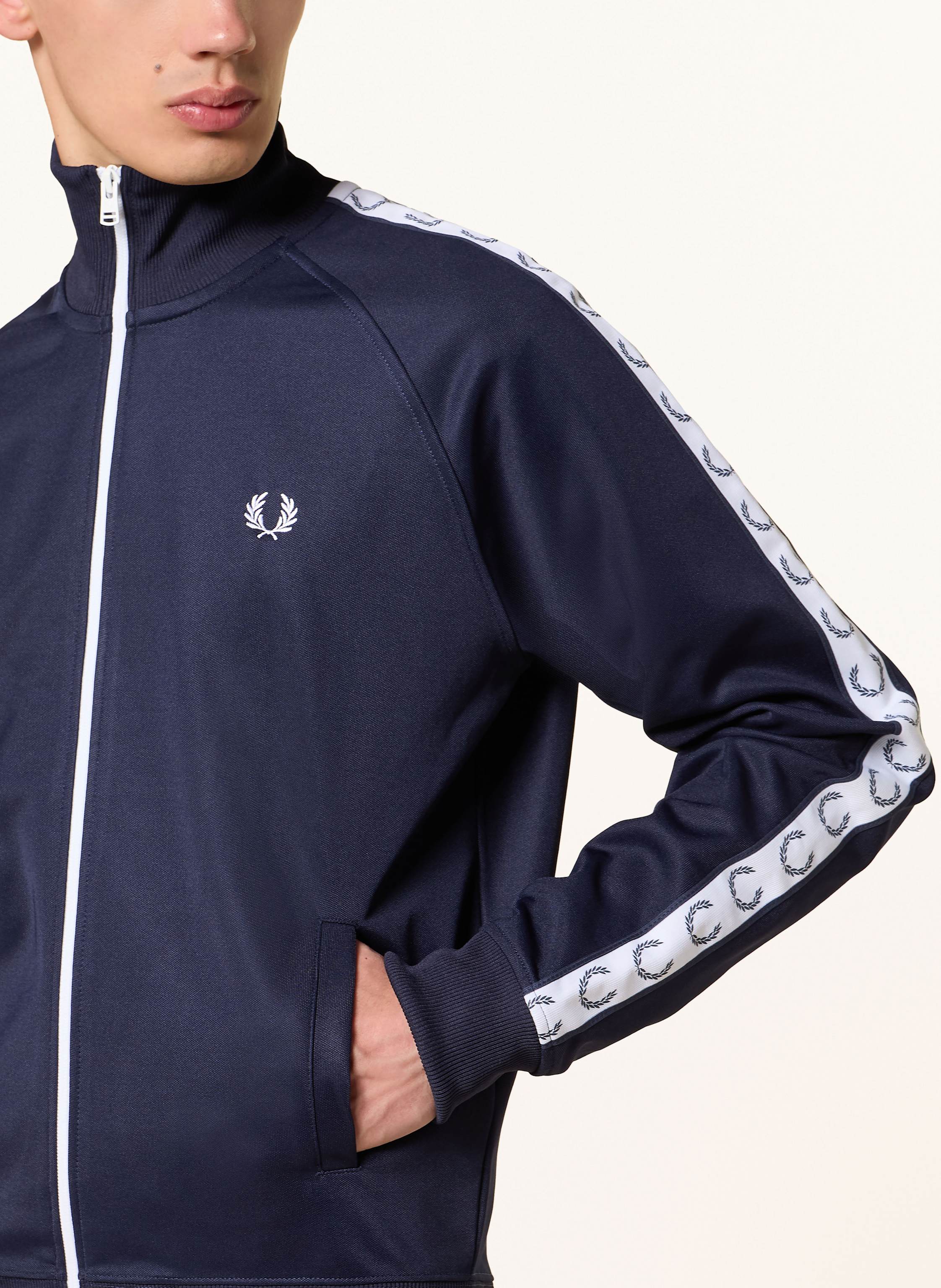 Thumbnail - Fred Perry Trainingsjacke blau