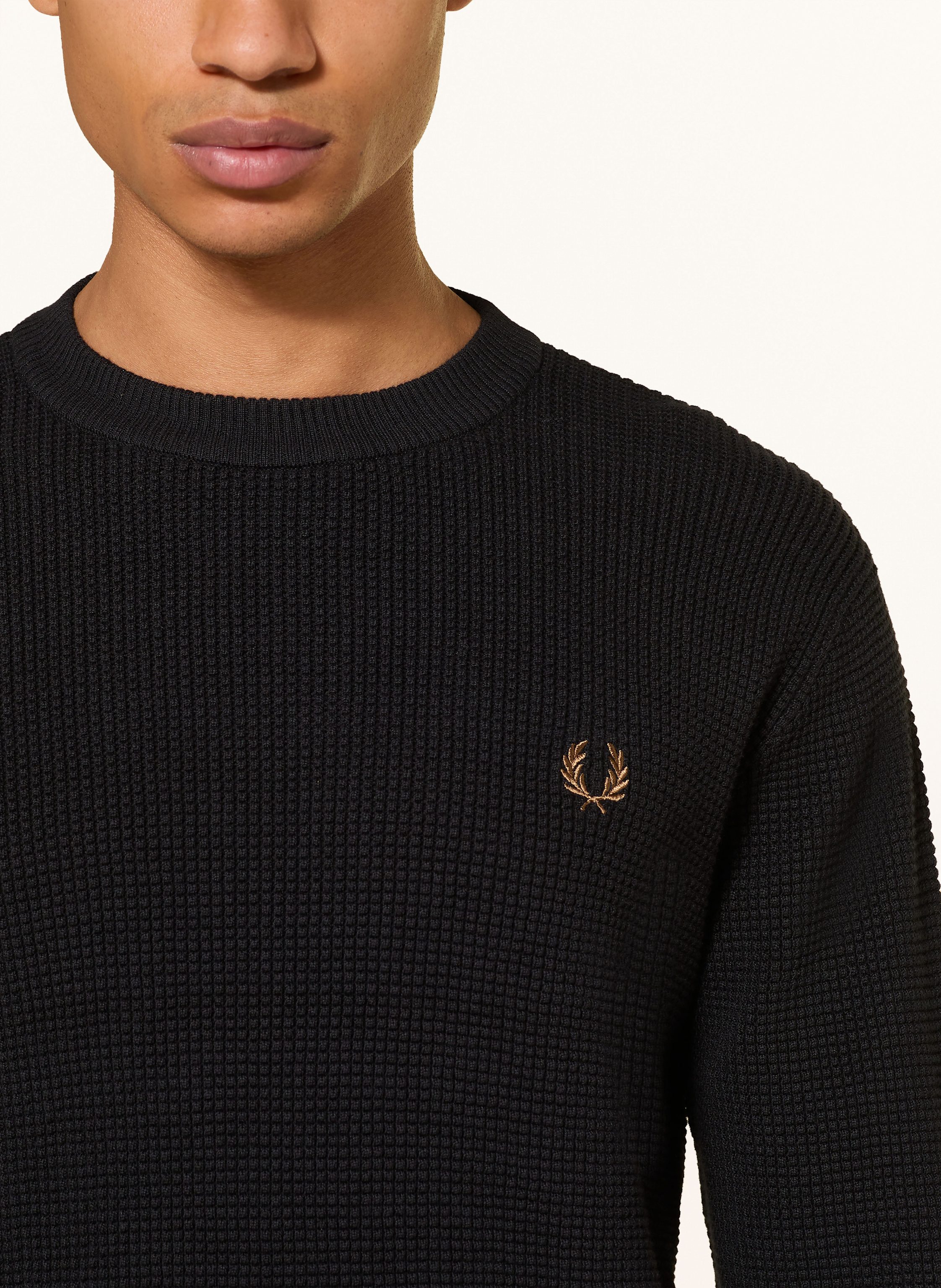Thumbnail - Fred Perry Pullover schwarz