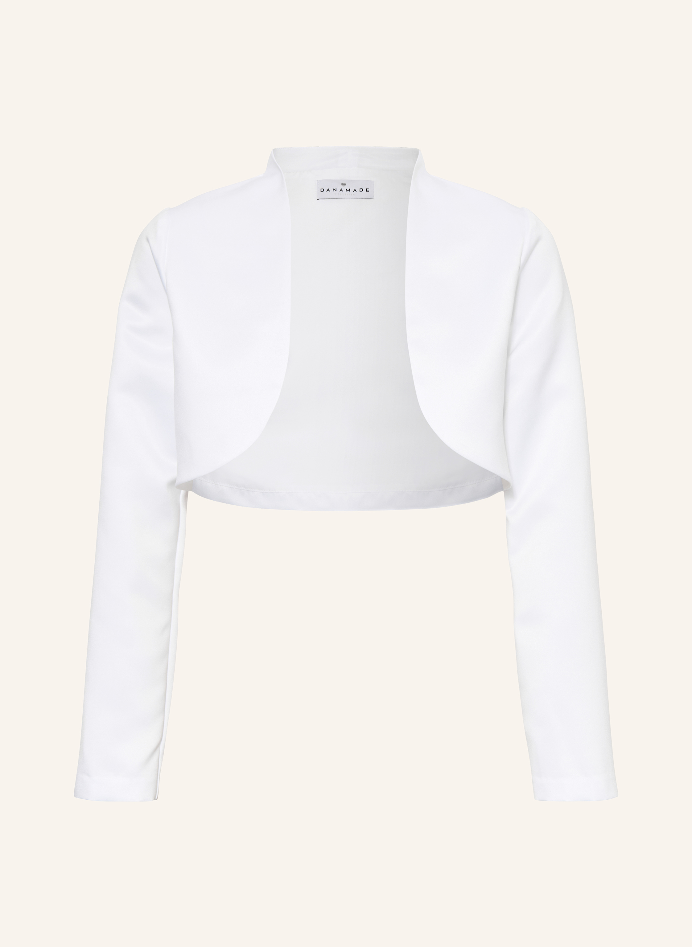 Thumbnail - Danamade Set: Cocktailkleid Mit Pailletten Und Bolero weiss
