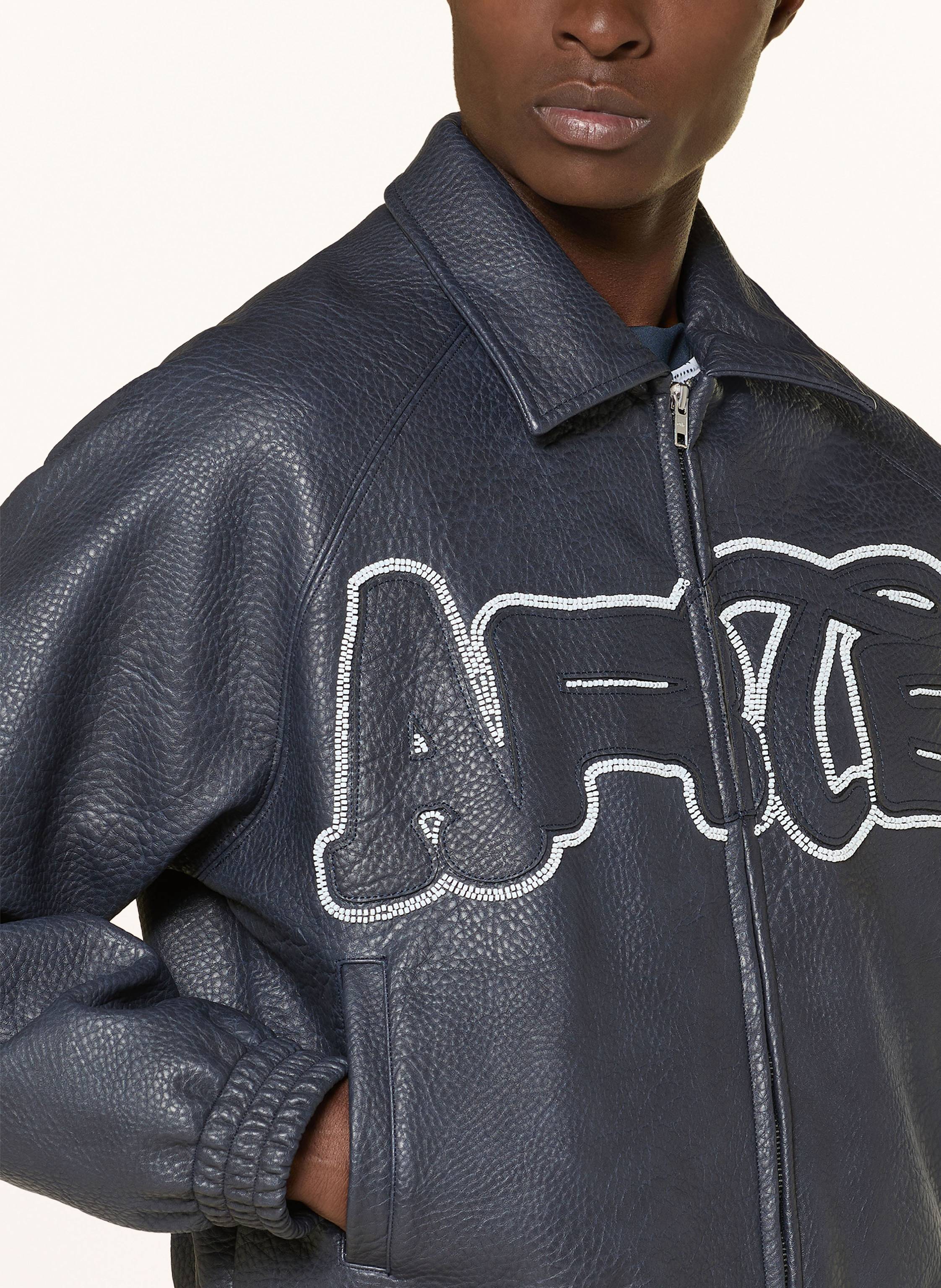 Thumbnail - Arte Antwerp Blouson In Lederoptik blau