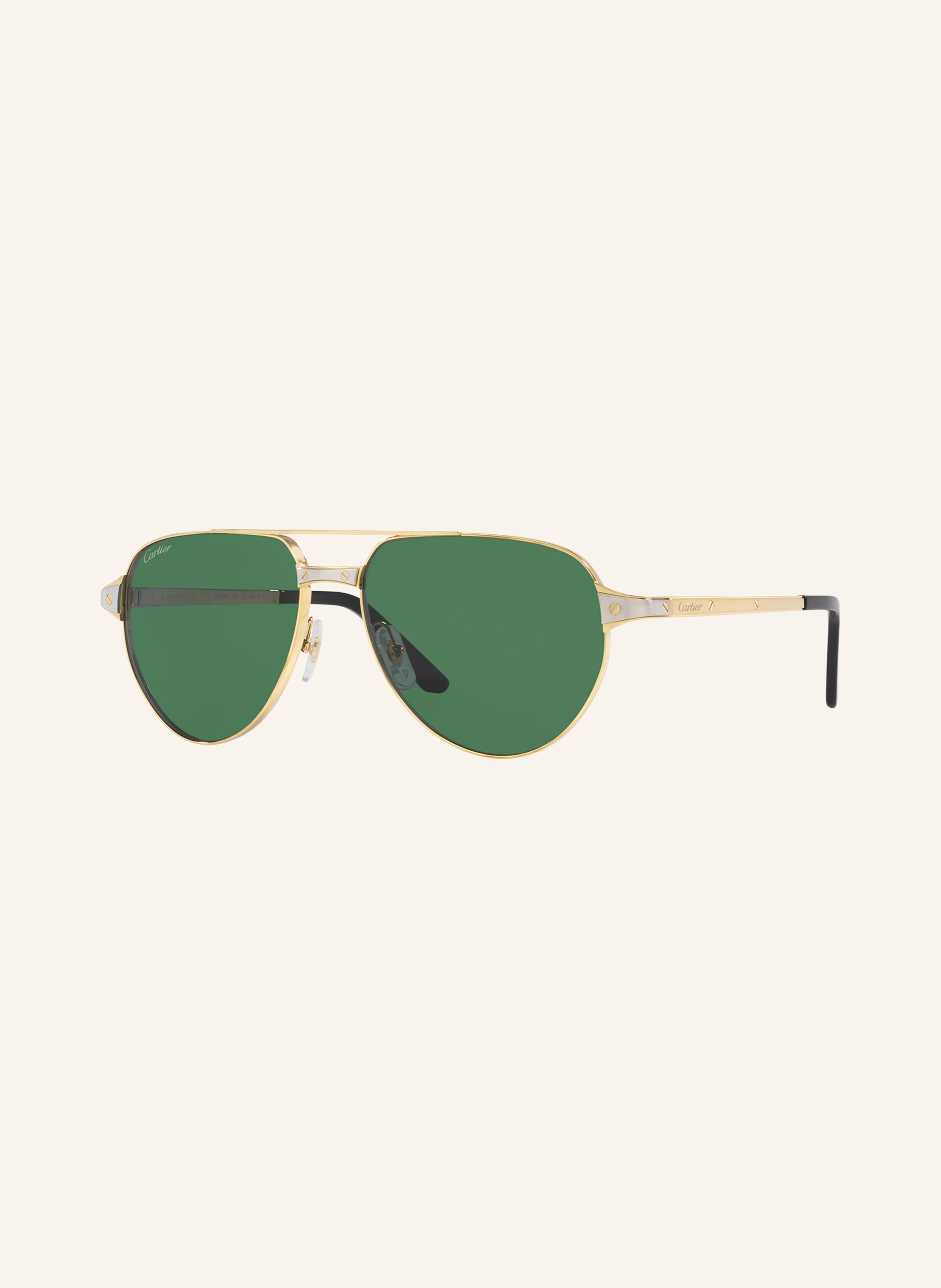 Cartier Cartier Sonnenbrille ct0425s gold in 2300J1 - GOLD/ GRÜN
