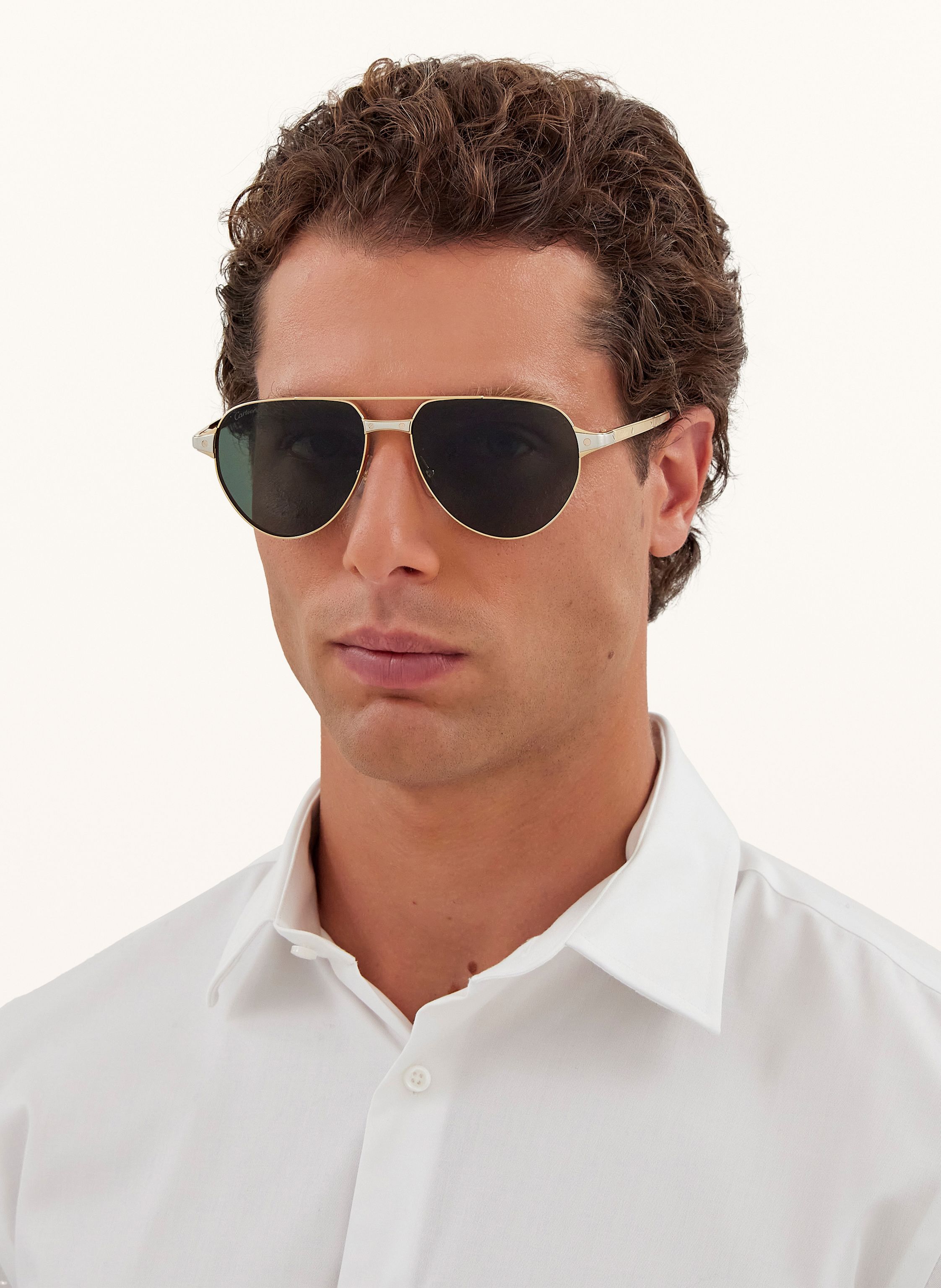 Thumbnail - Cartier Sonnenbrille ct0425s gold