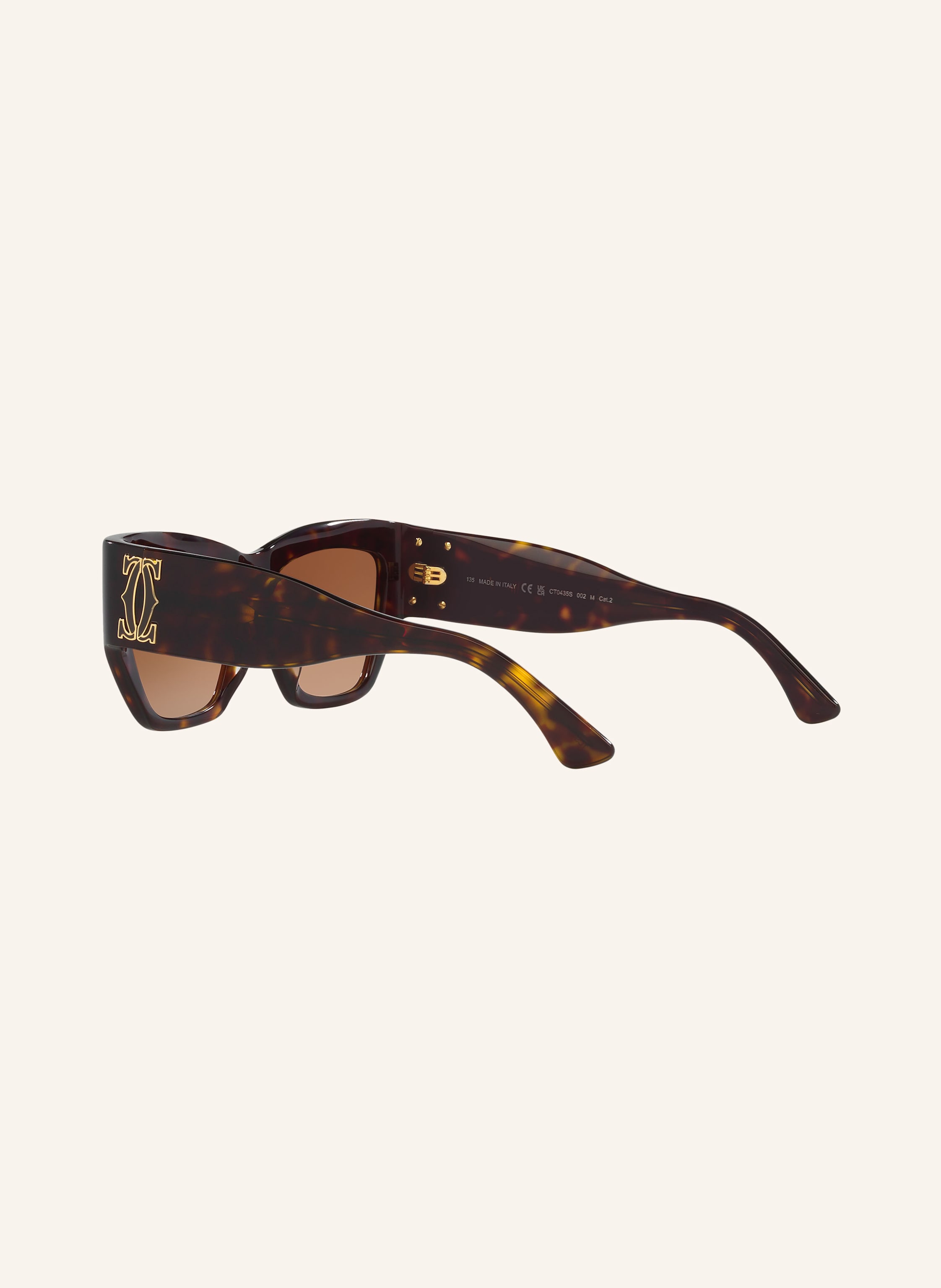 Thumbnail - Cartier Sonnenbrille ct0435s braun