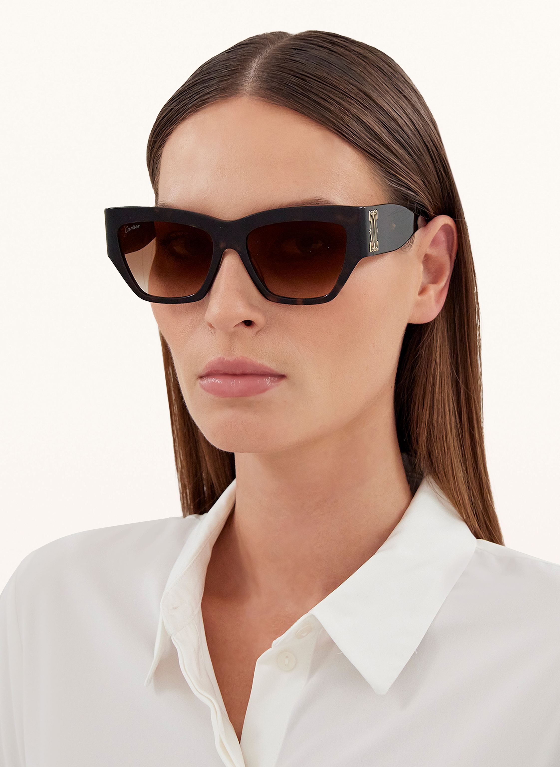 Thumbnail - Cartier Sonnenbrille ct0435s braun